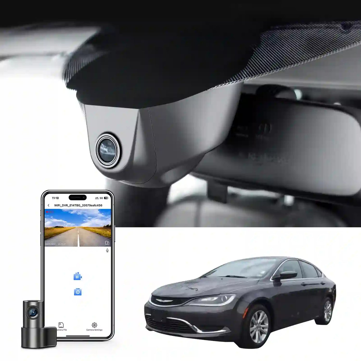 chrysler 200 dash cam installation