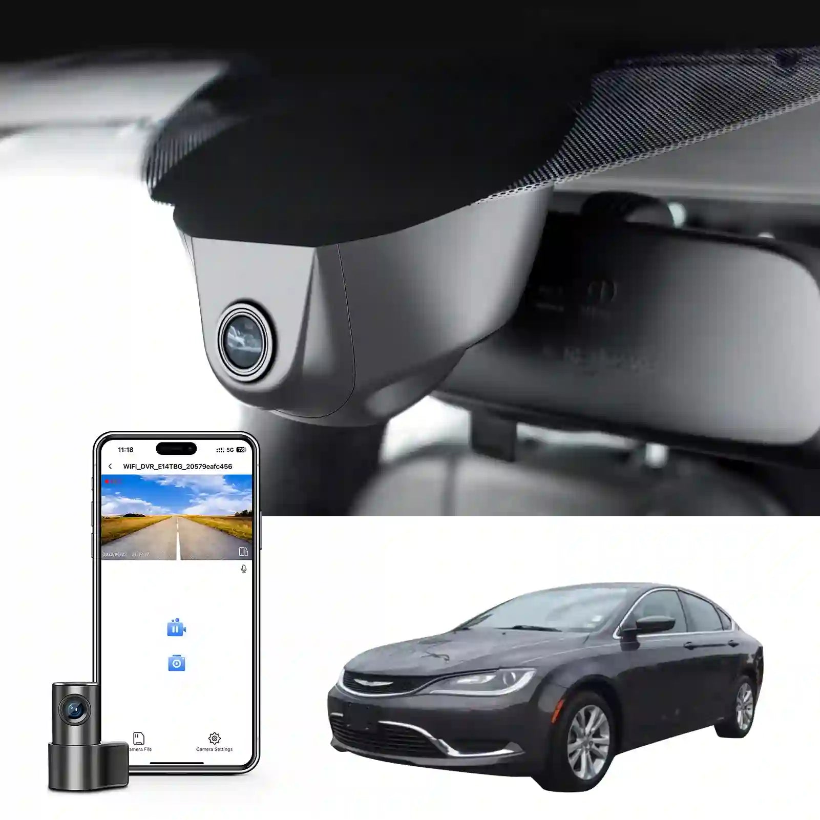 chrysler 200 dash cam installation