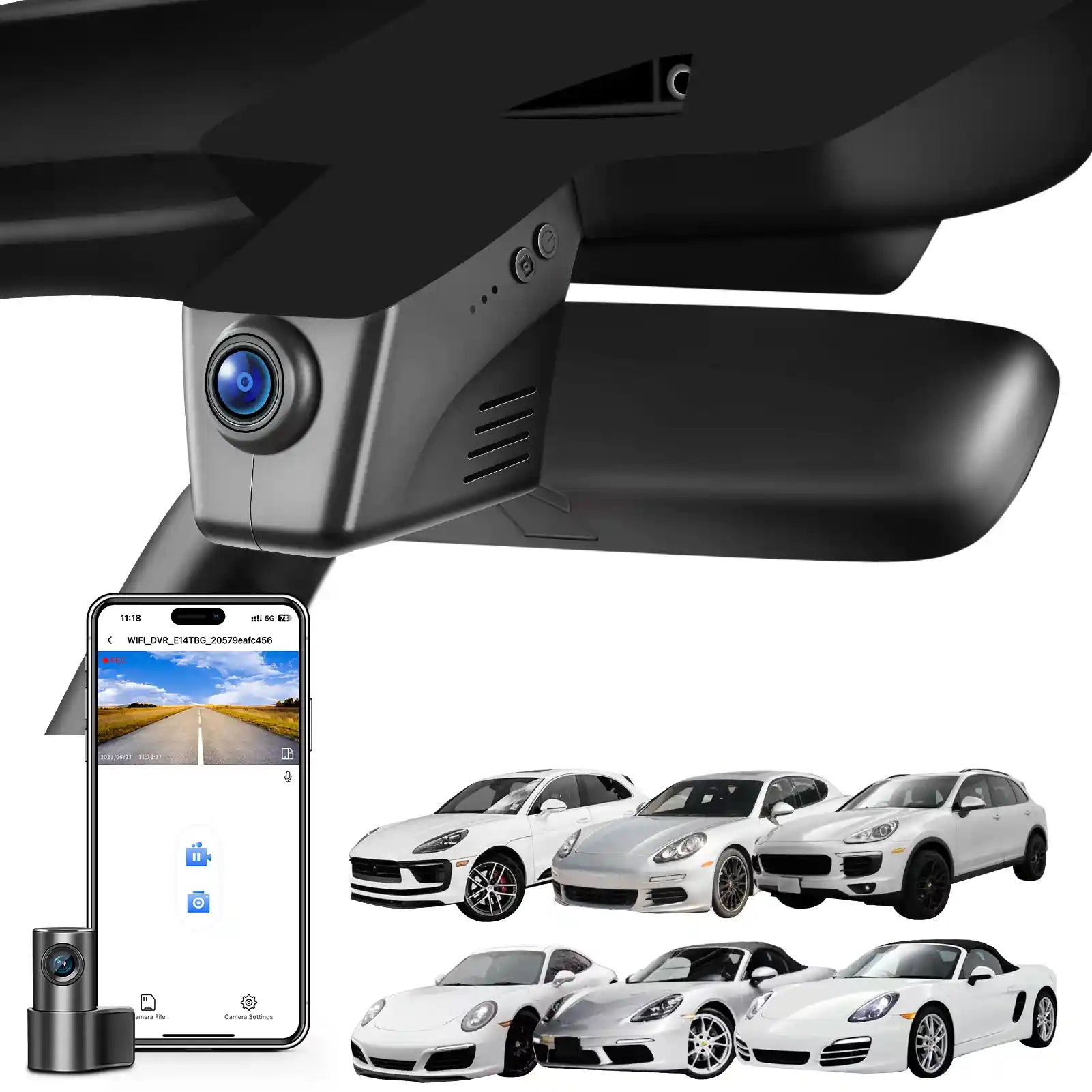 porsche 4K dual dash cam