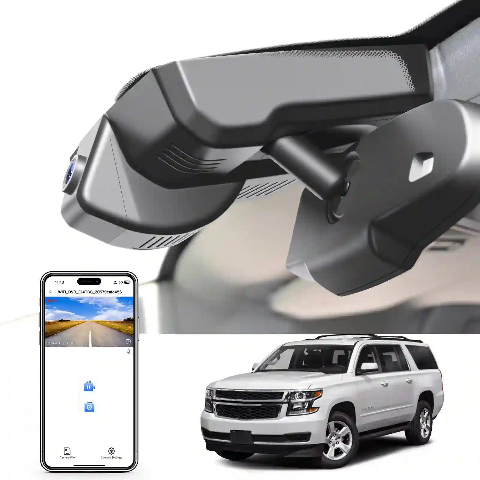 Chevy Suburban and Tahoe OEM Style 4K Dash Cameras