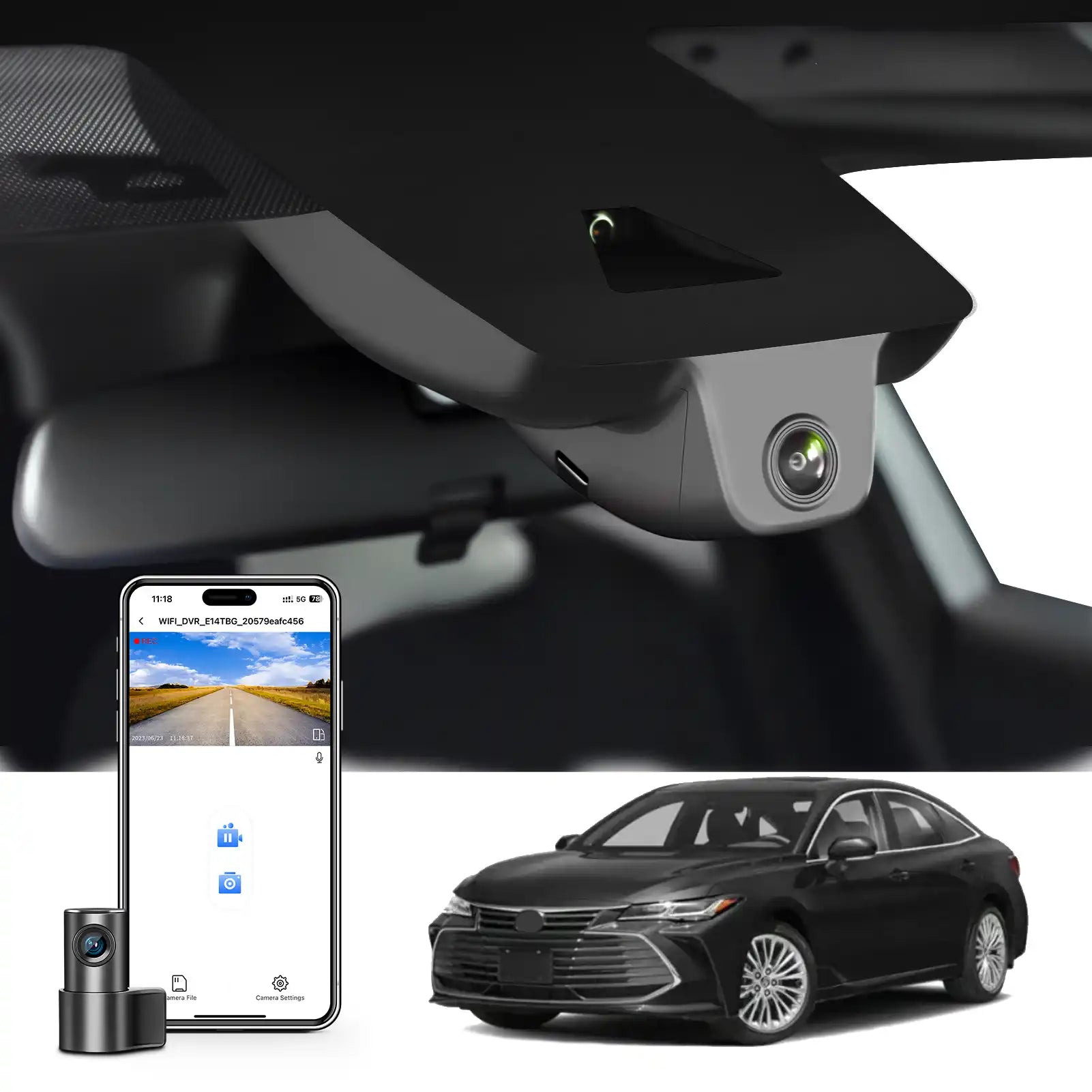 Toyota Avalon dash cam