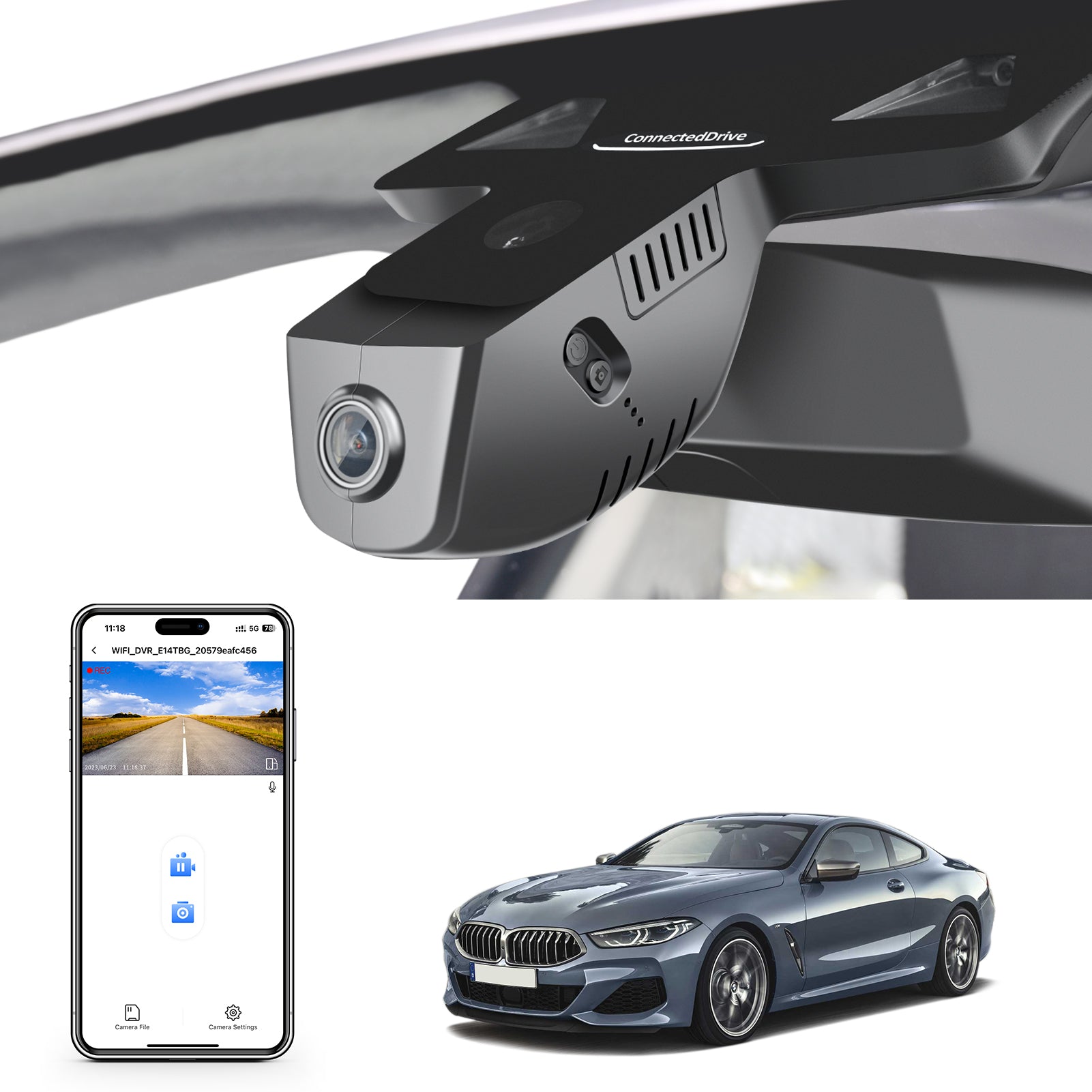 4K Dash Cam for BMW 8 Series Gen2