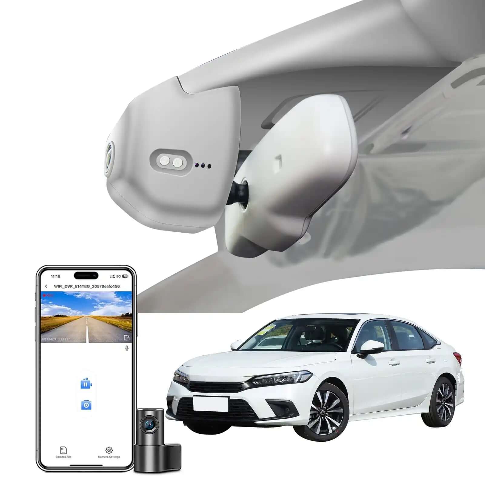 Honda Civic dash cam