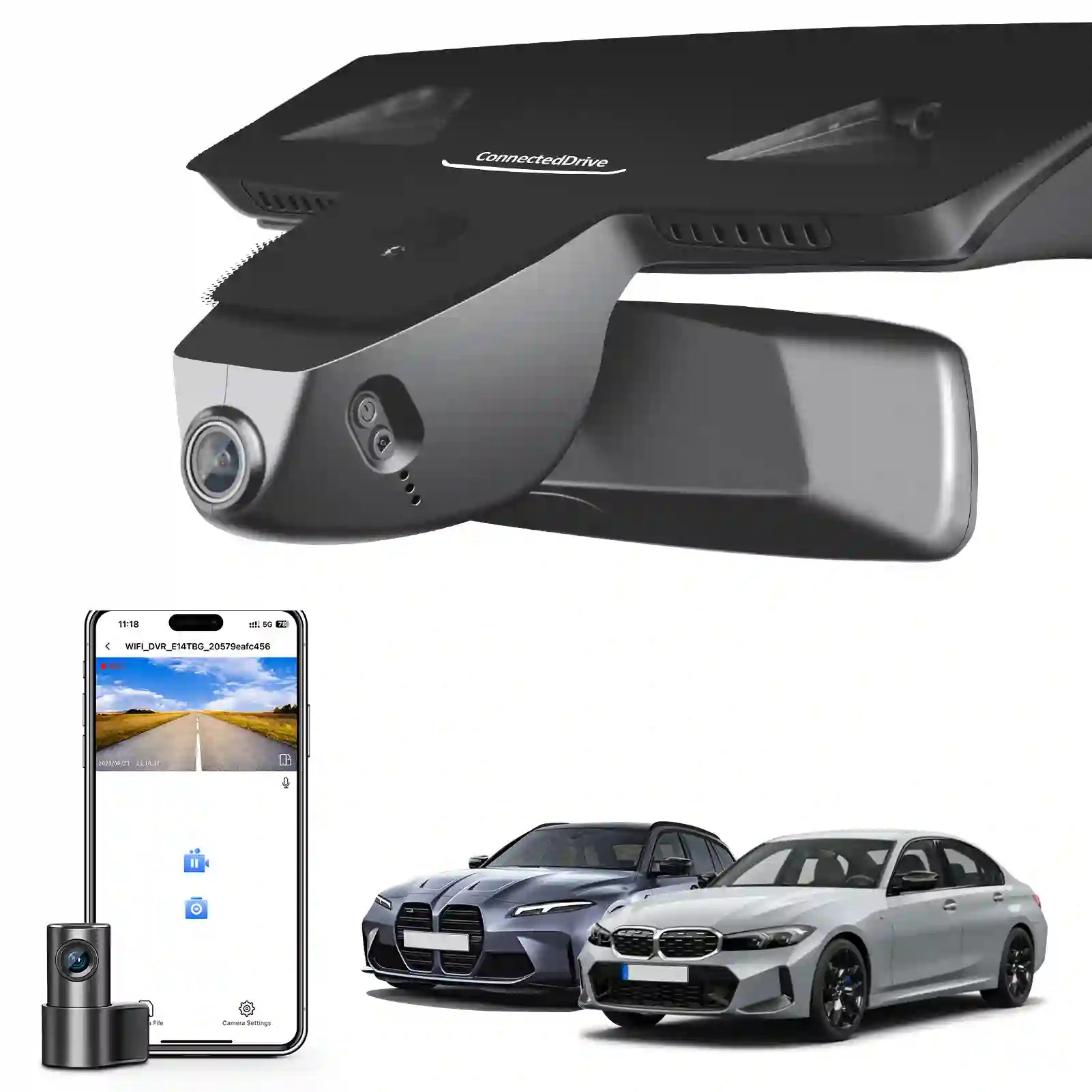 BMW 3-Series Gen-7 Model- dual dash camera