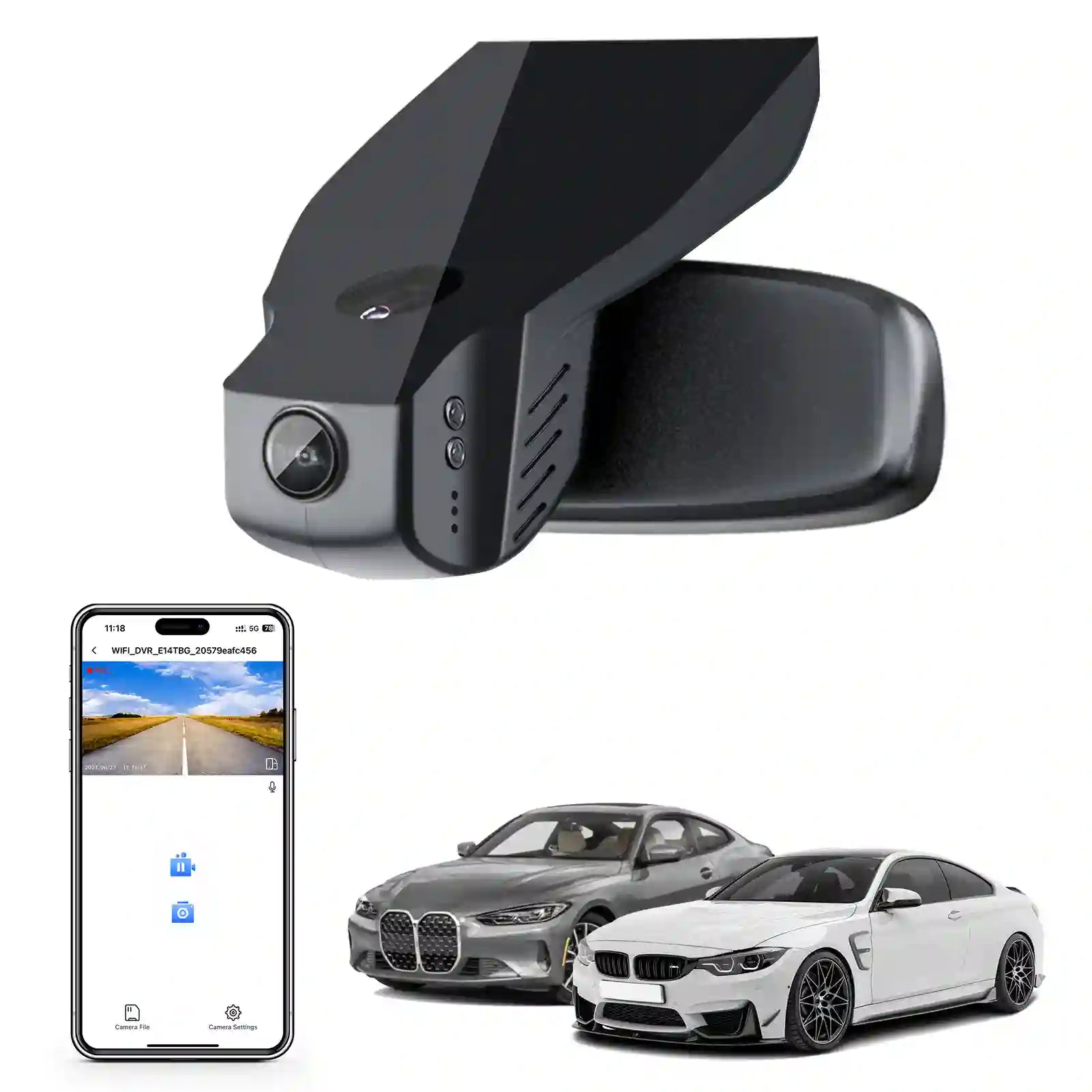 bmw front and rear dash cam for bmw 4 series gen 1 by mangoal tech dash camera