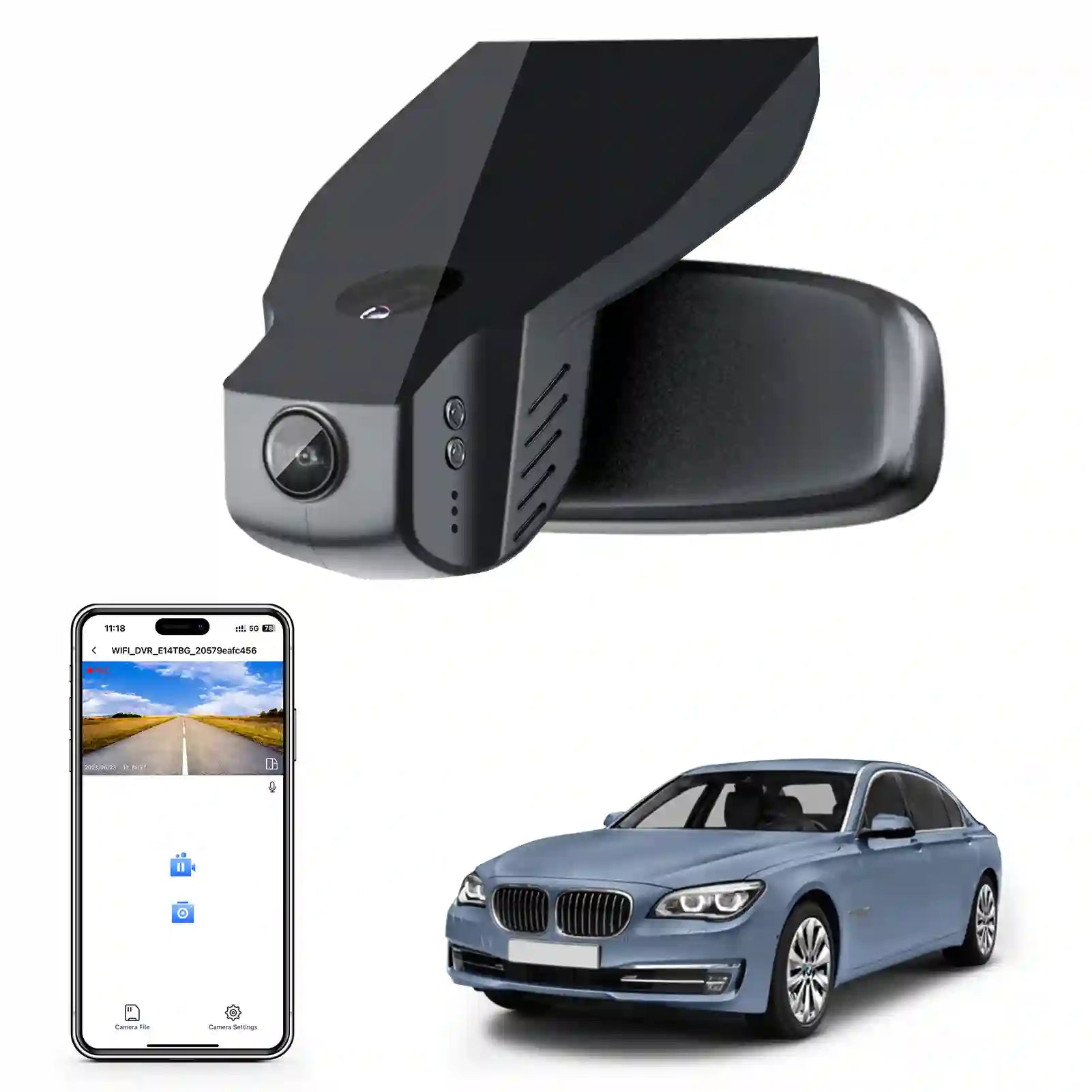dual dashcam BMW 7 series gen5
