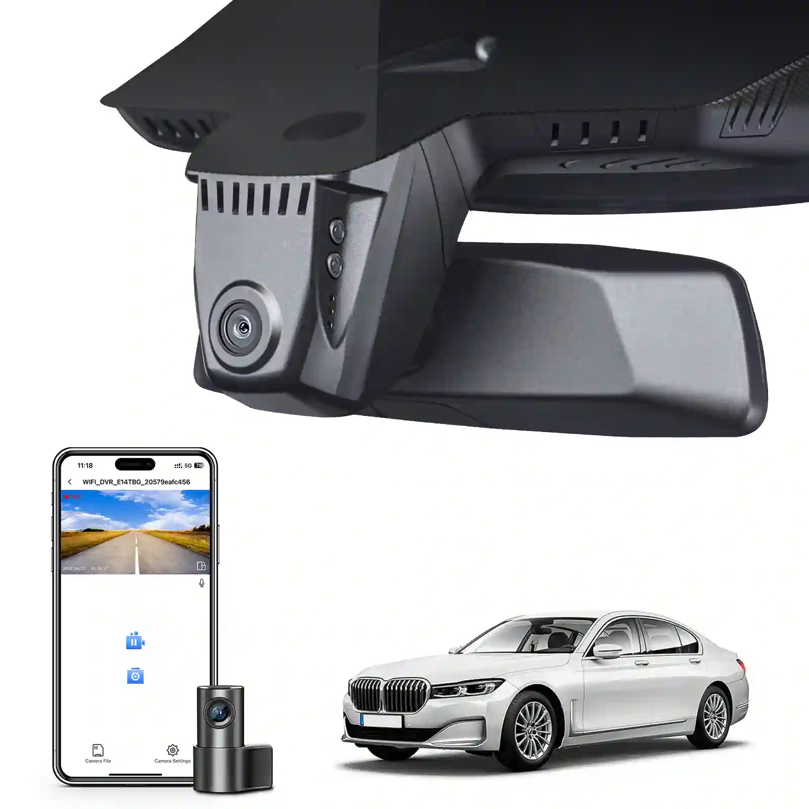 Dual dashcam for BMW 7 Series gen6