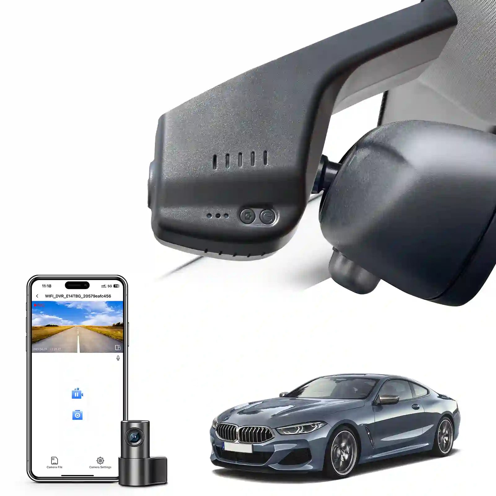 BMW 8 Series dash camera