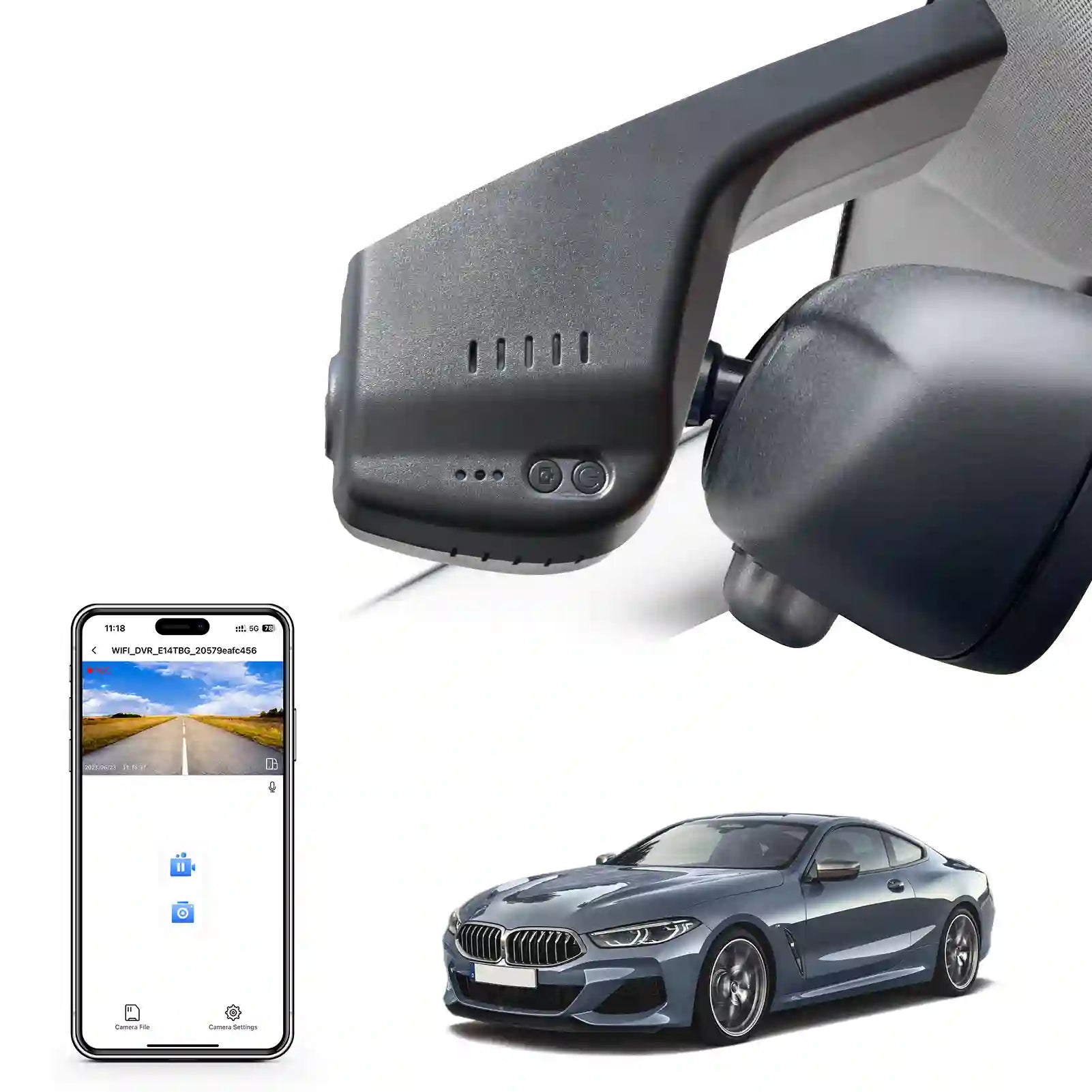 BMW 8 Series dash camera