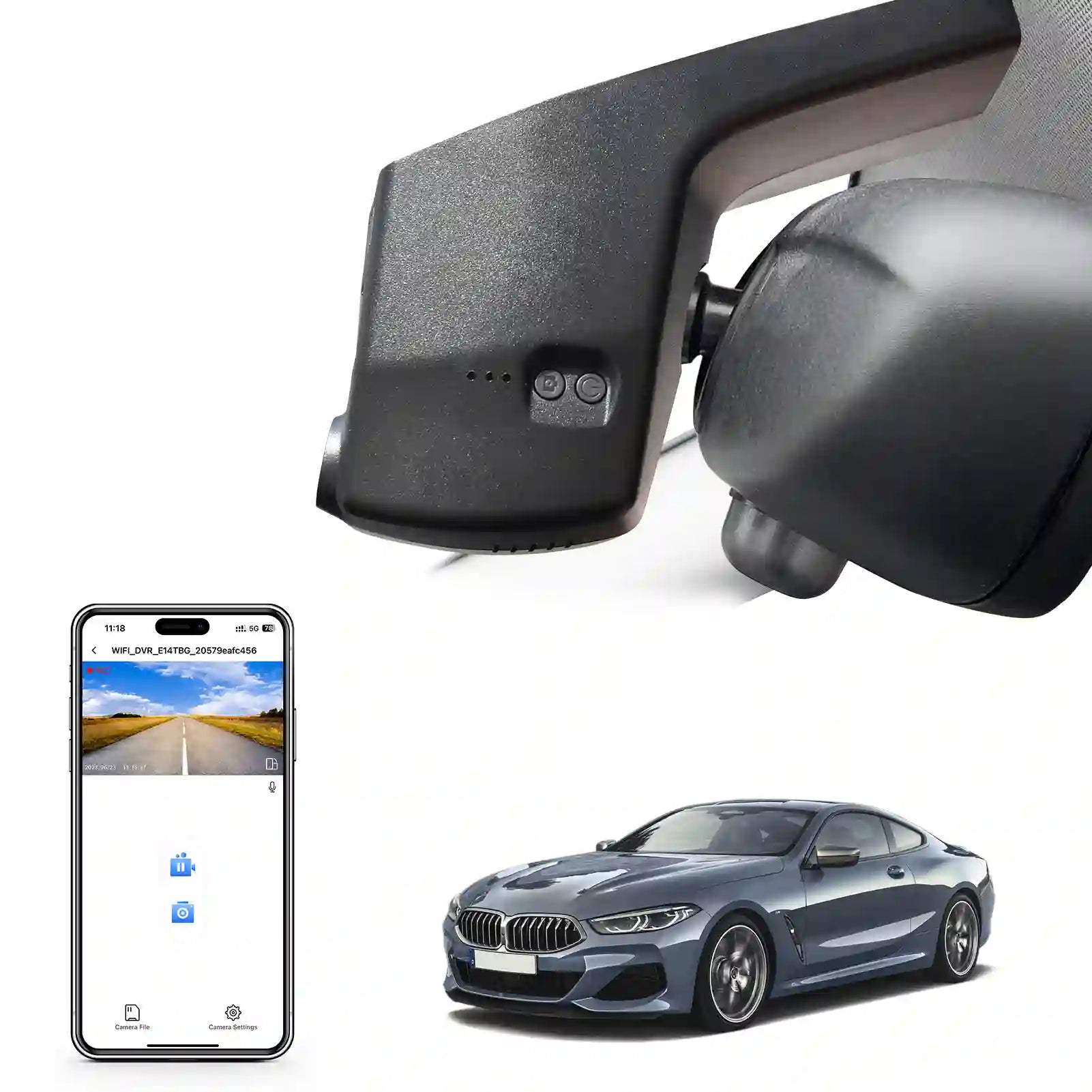 BMW Series G14–G16 4K Dash Cam UHD WiFi OEM Fit (Model B)