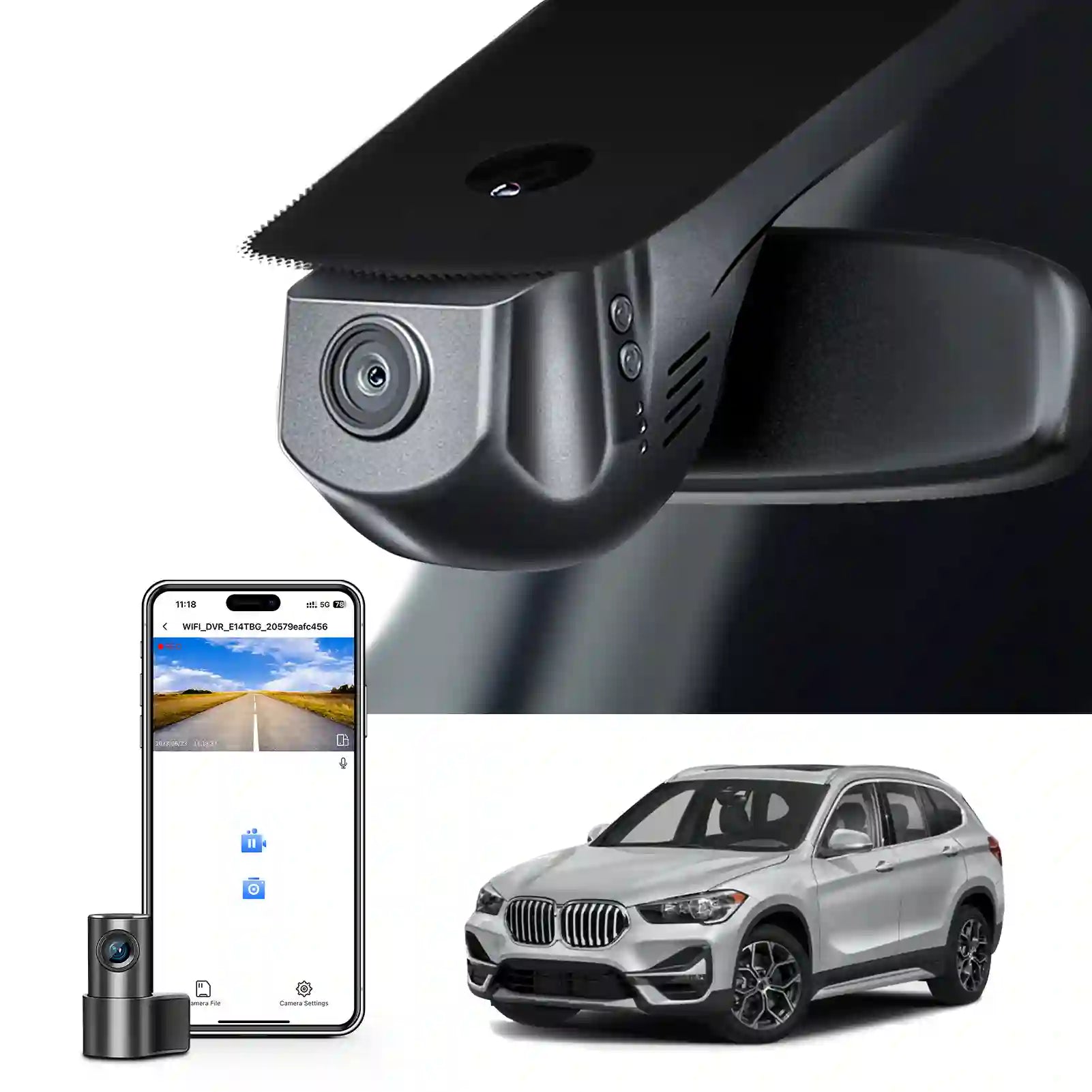 BMW x1 Model A digital dash camera