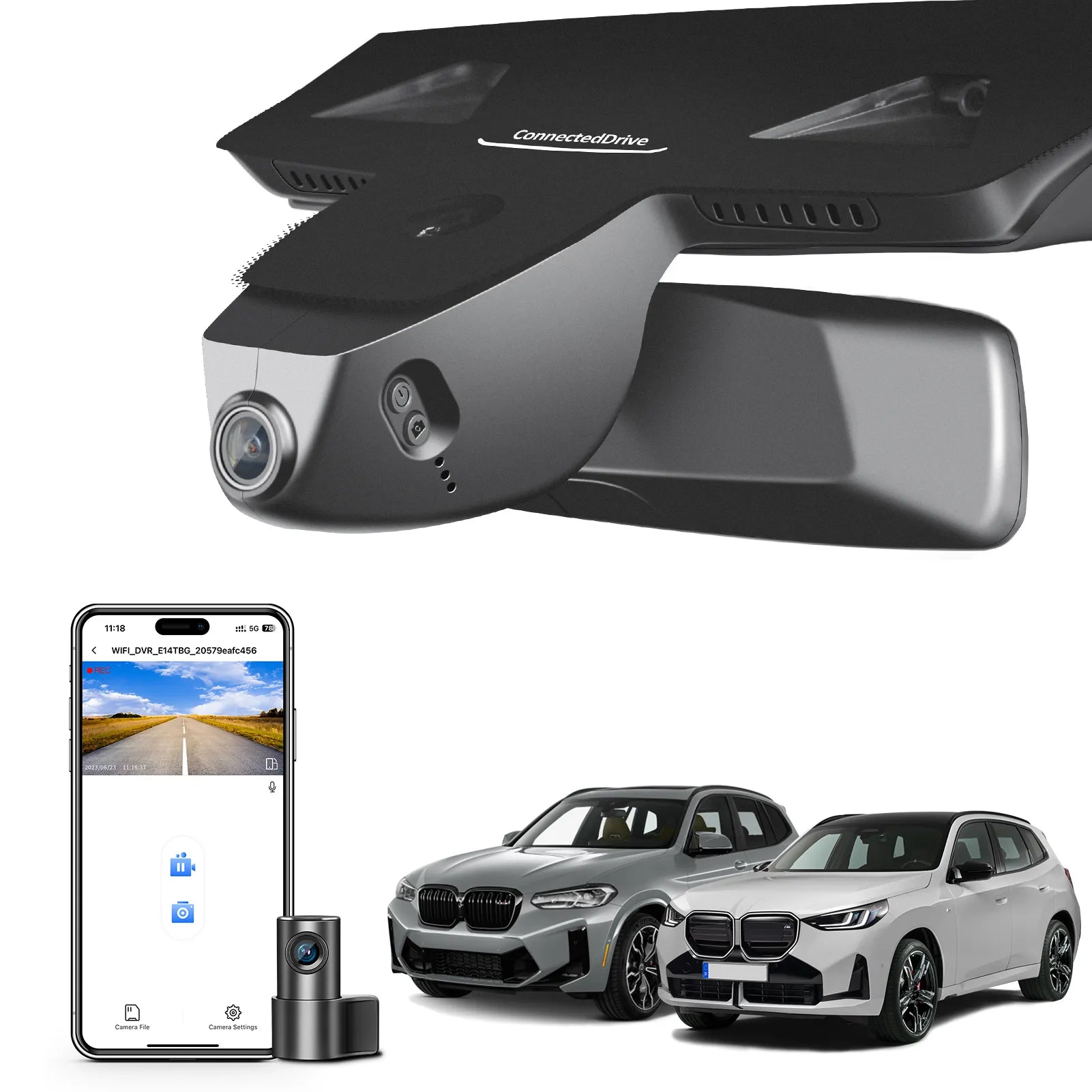 BMW X3 Gen-3 Model C front 4k rear 1080p Dual dash camera