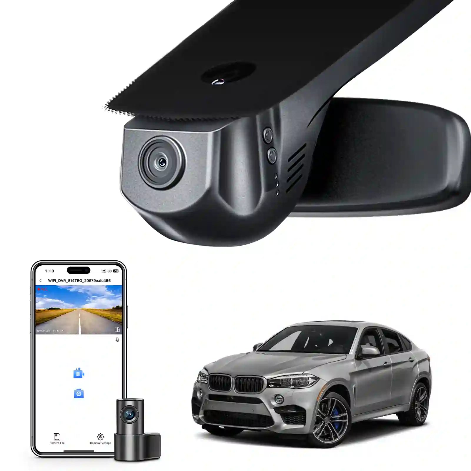 bmw x6 gen2 dual dashcamera