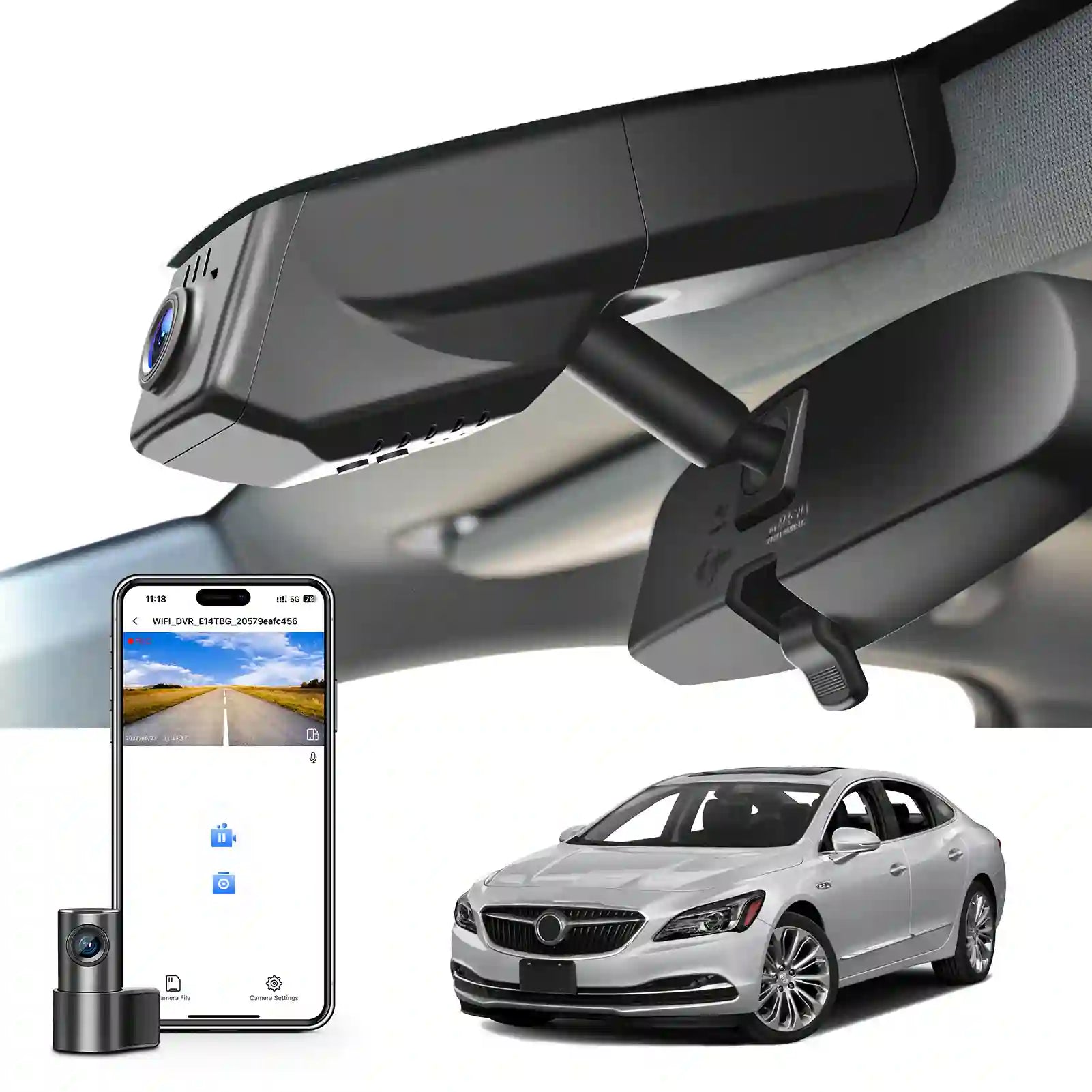 buick lecrossee 4k dual dashcam