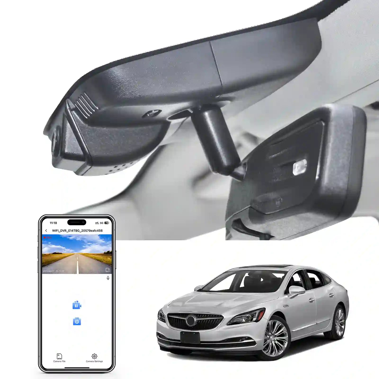 buick lecrosse front 4k dashcam