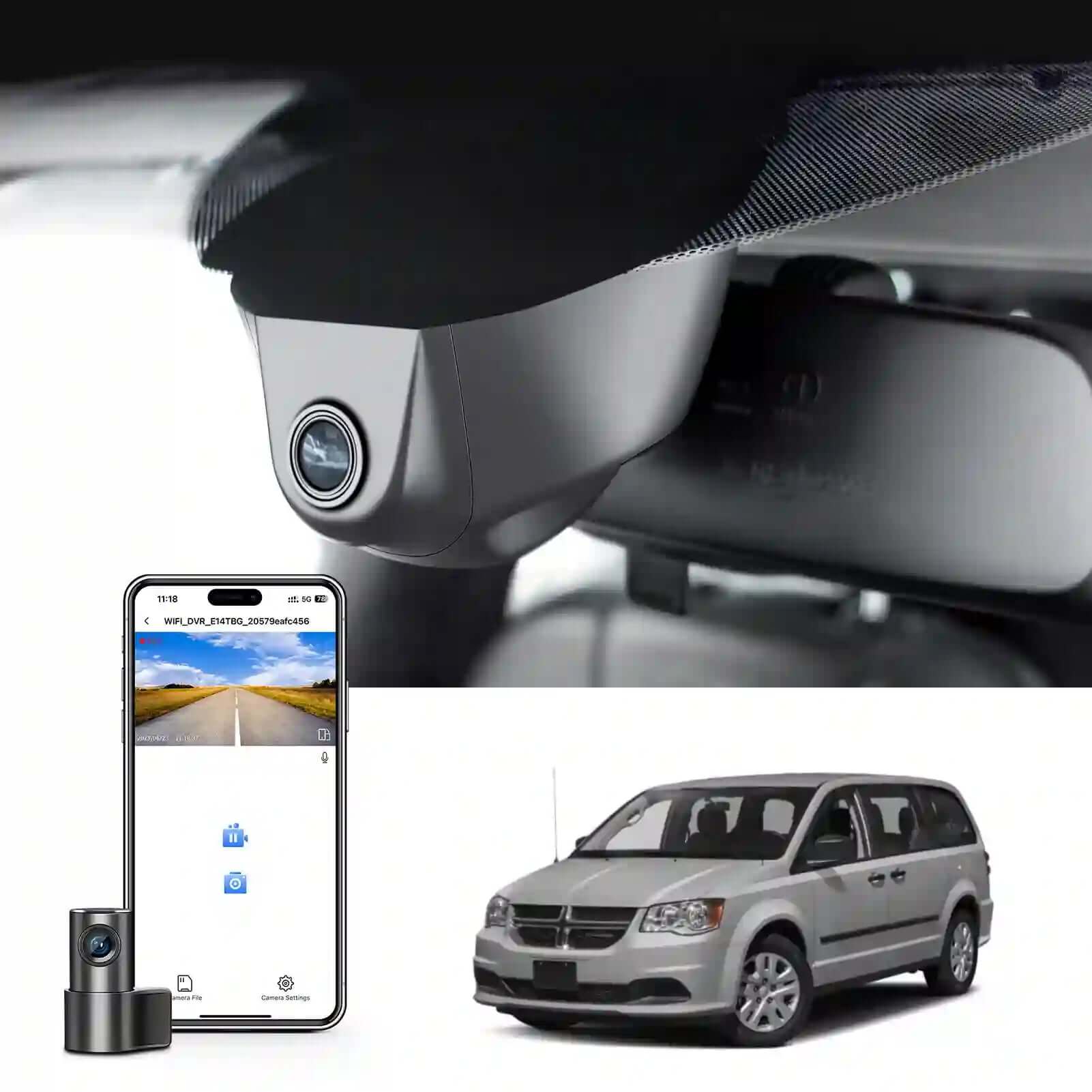 dodge caravan dual dash cam
