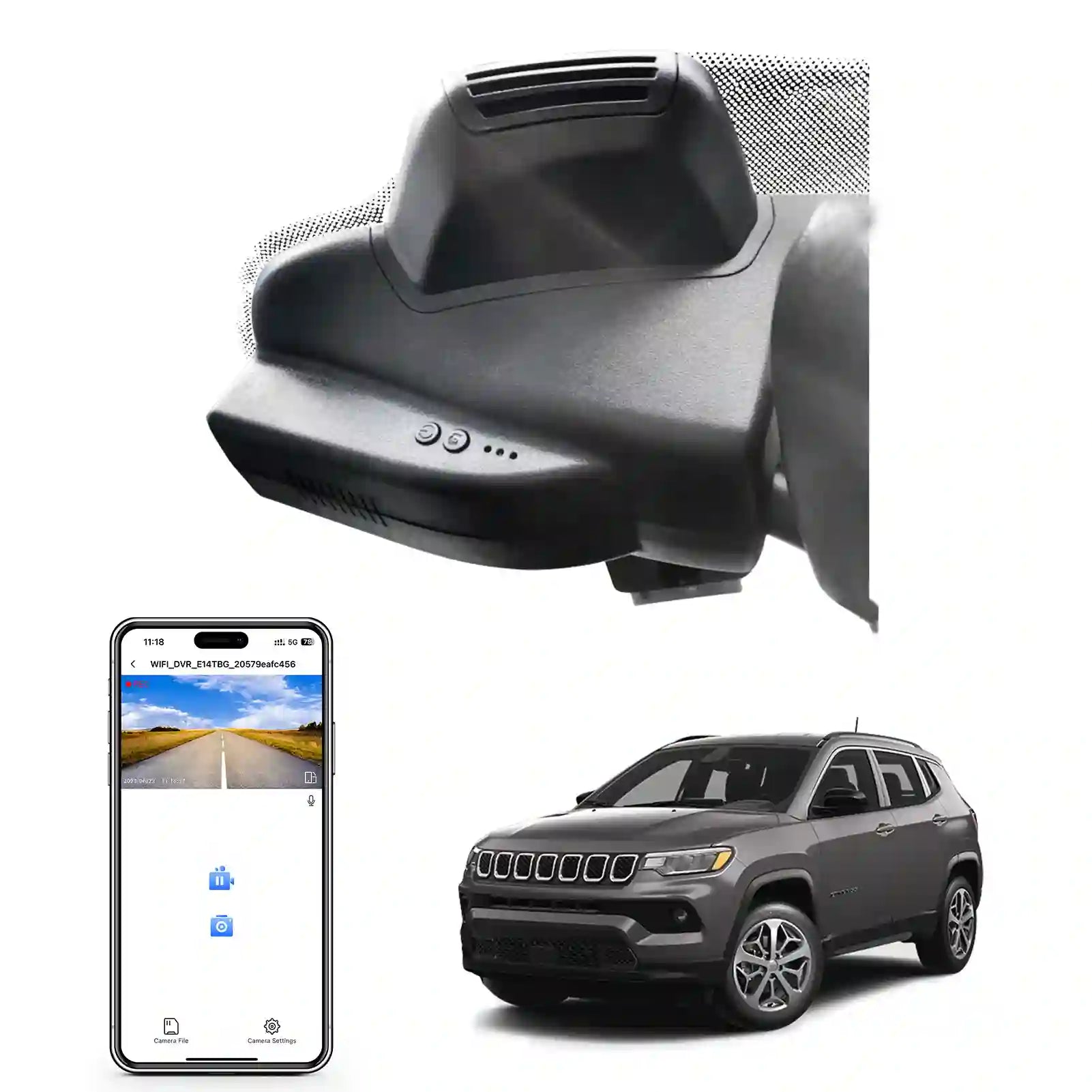 Jeep Compass models dash camera