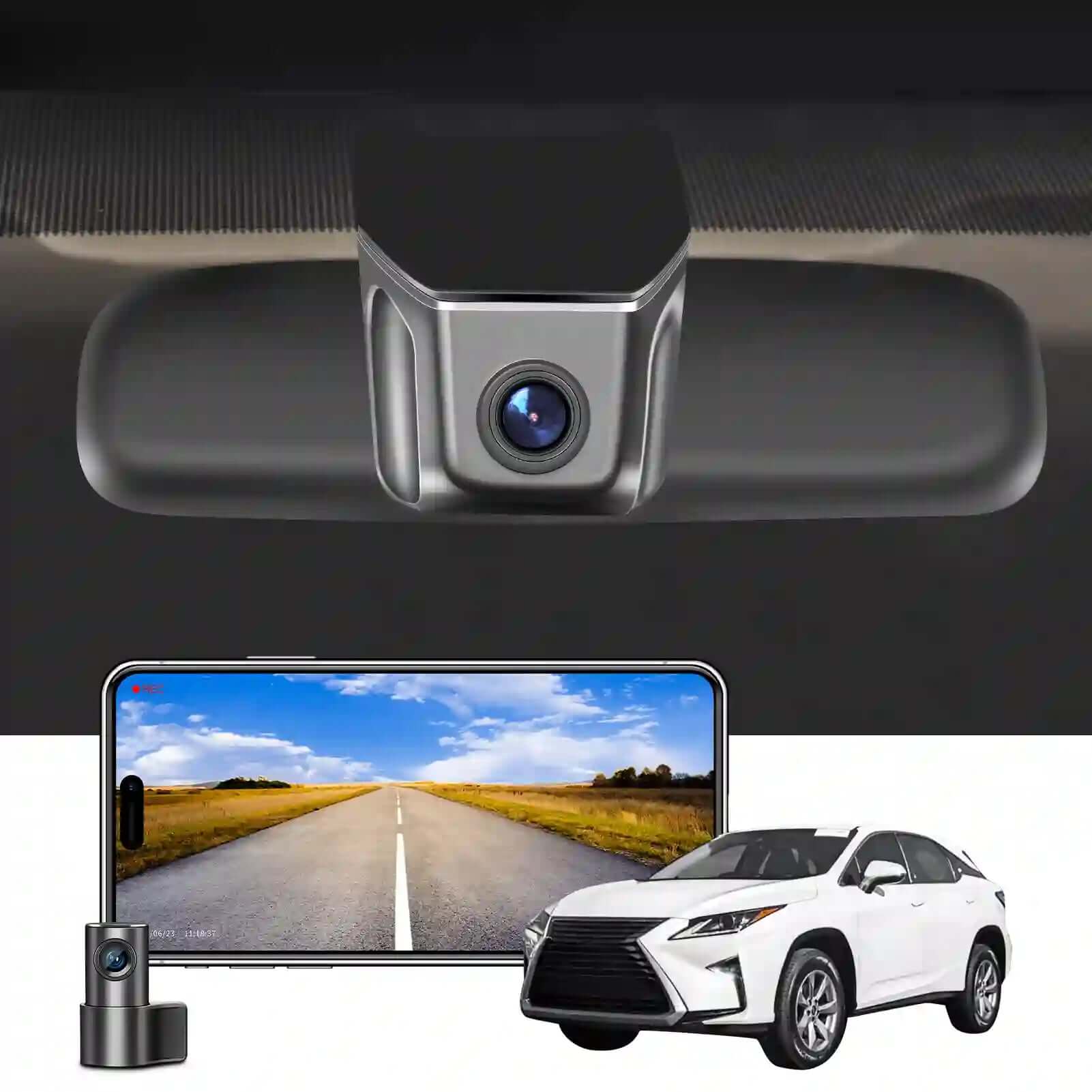 Lexus RX Mod A front and back Dash cam
