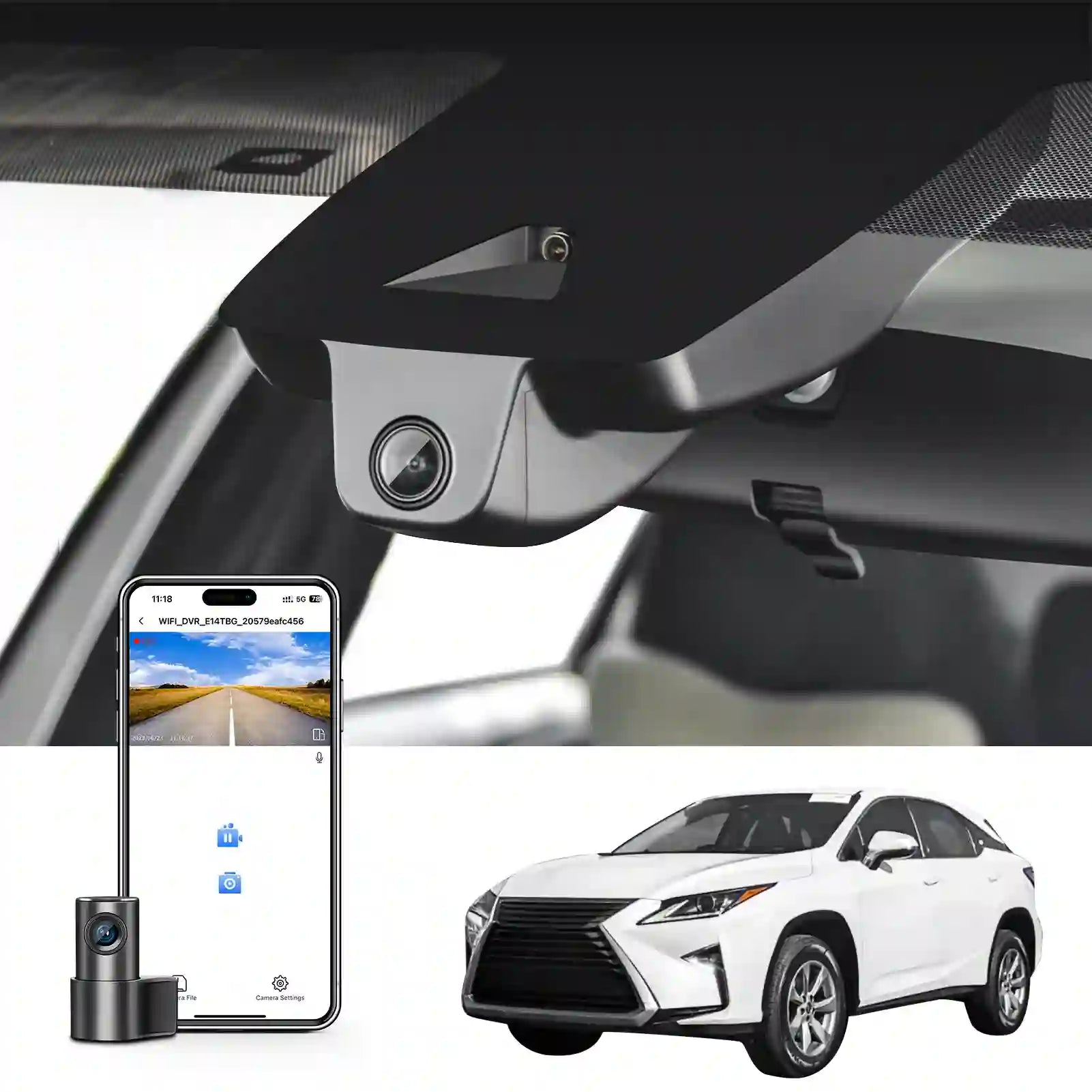 lexus rx dual dash camera