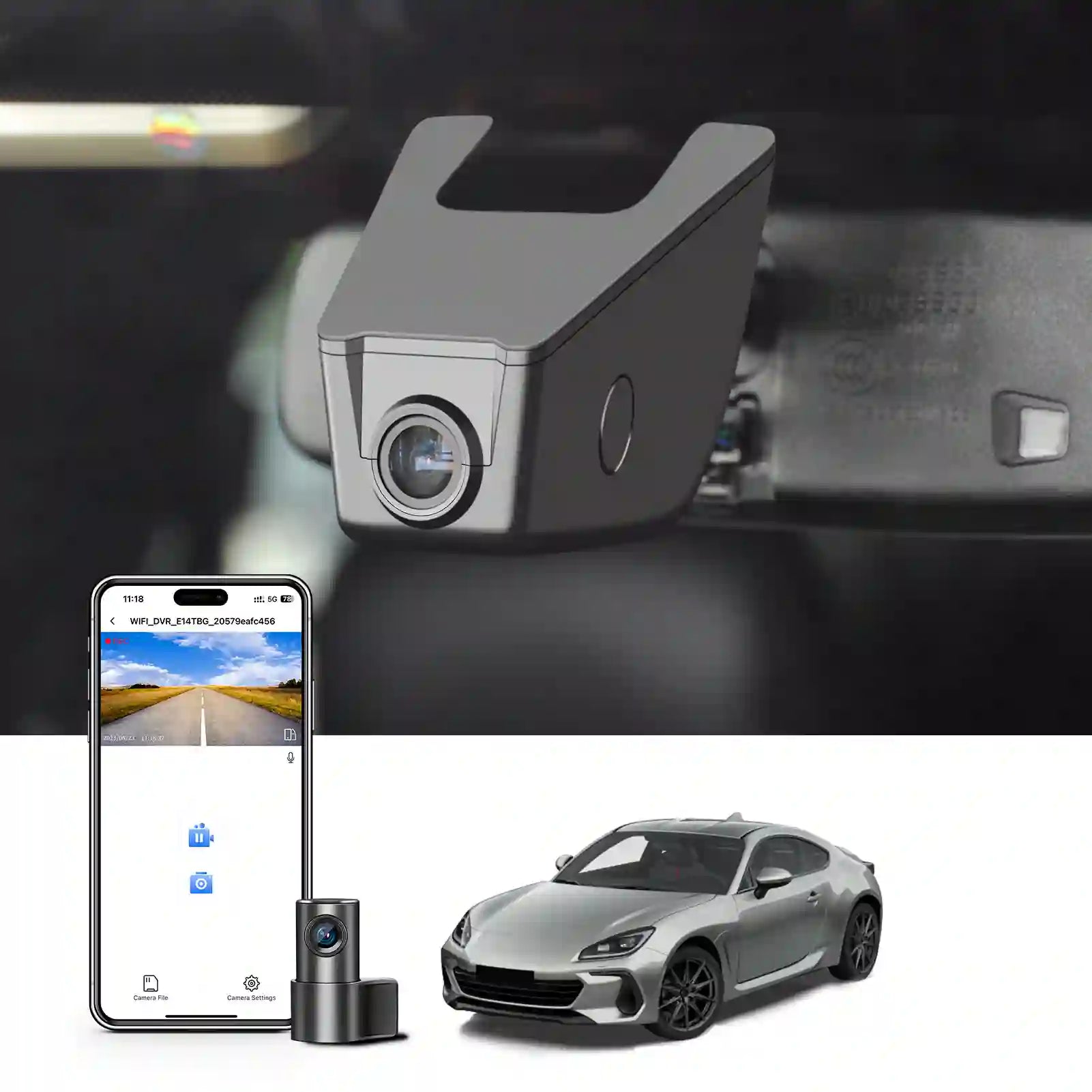 subaru BRZ dash camera 4k dual dash camera