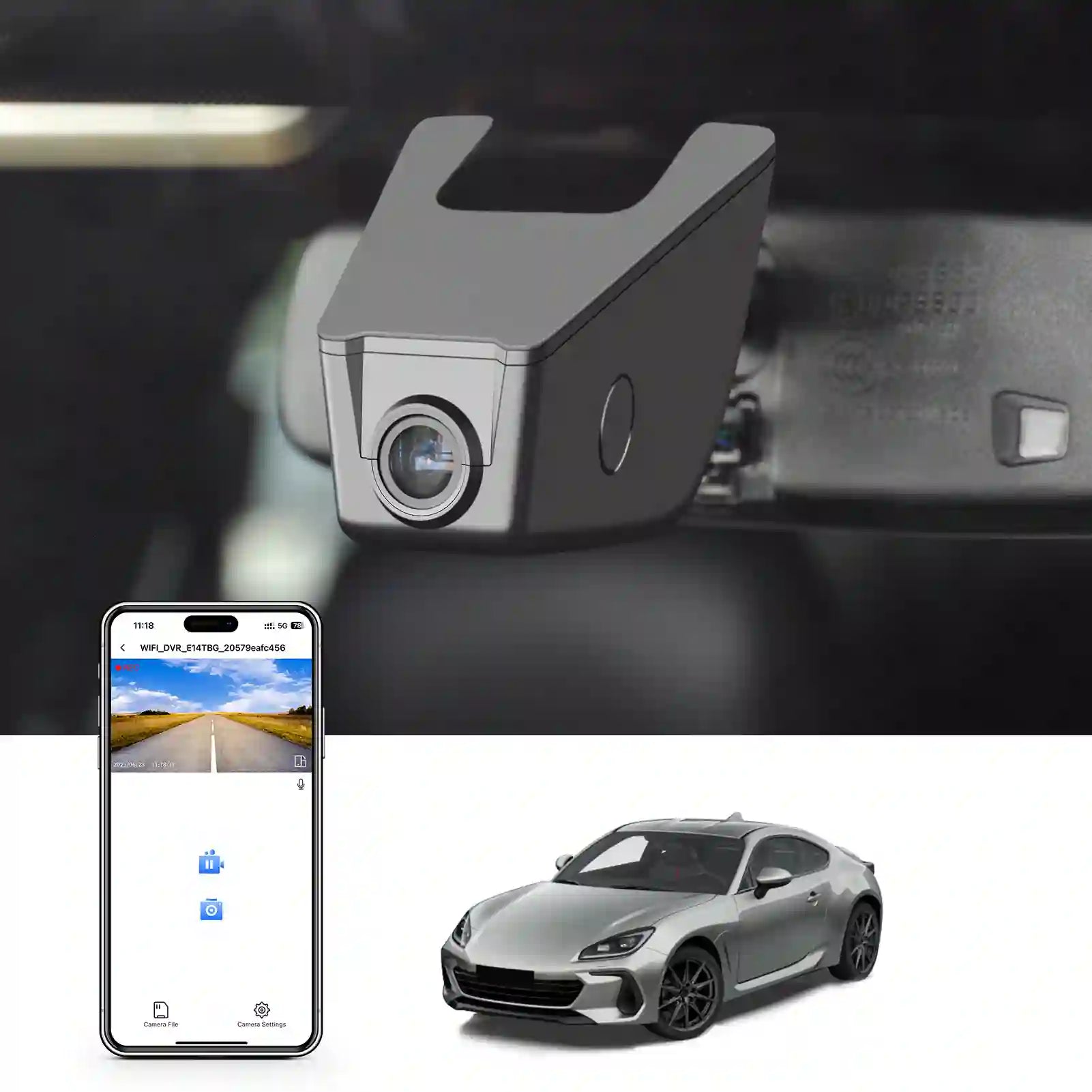 subaru BRZ 4k dash camera