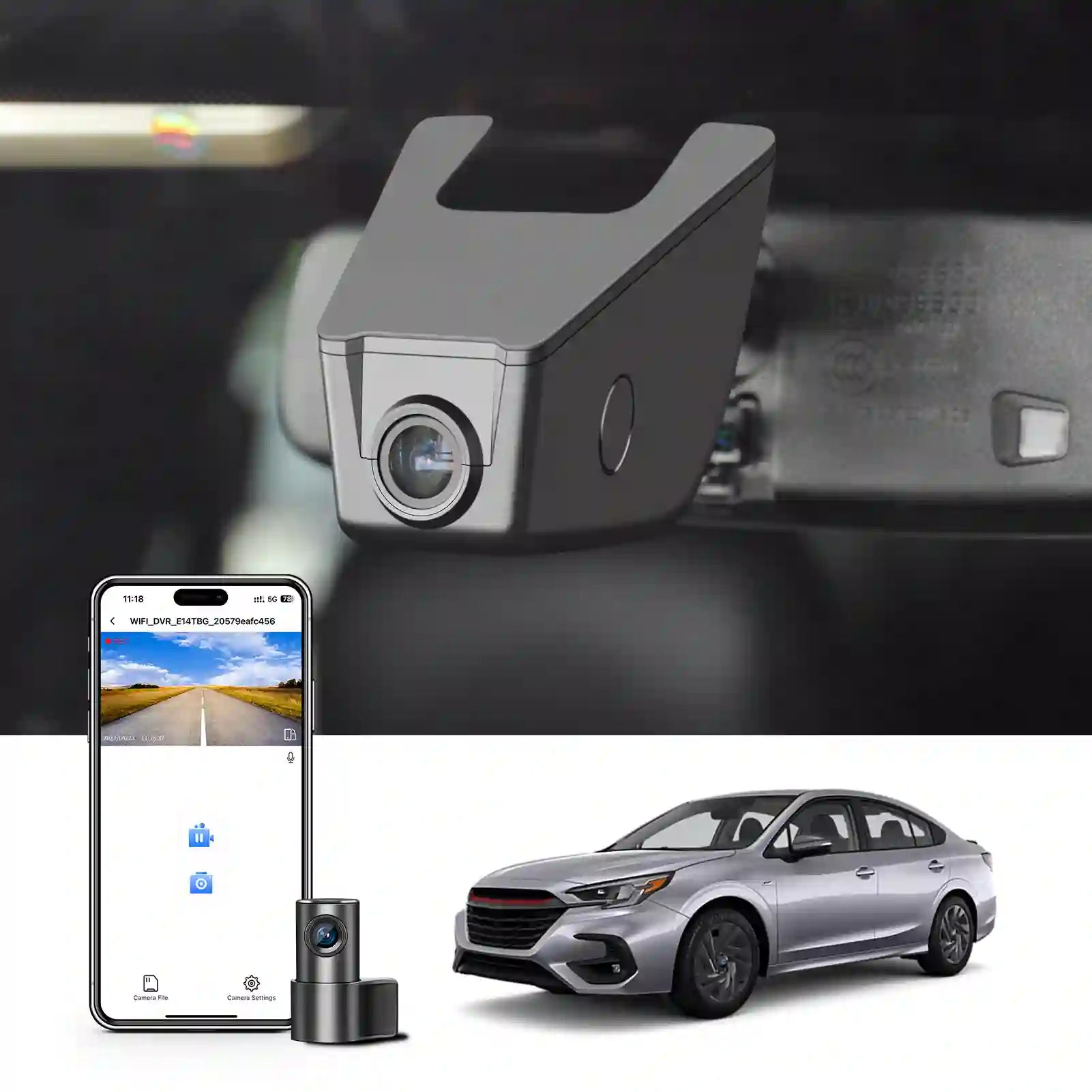 subaru legacy 4k rear 1080P dual dash camera