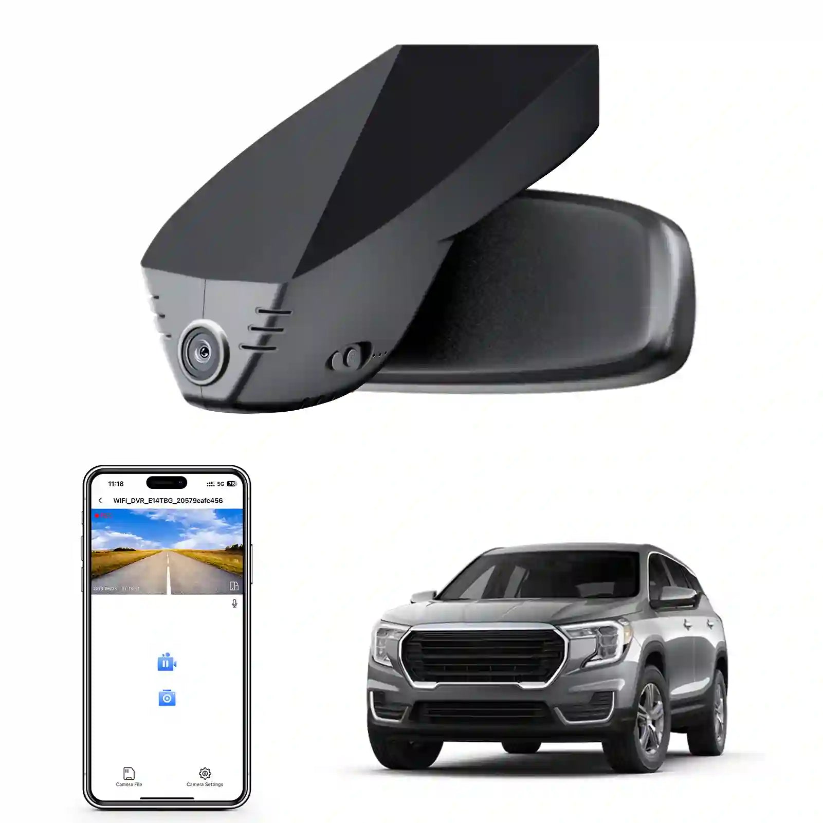 GMC terrain Model-A dash camera