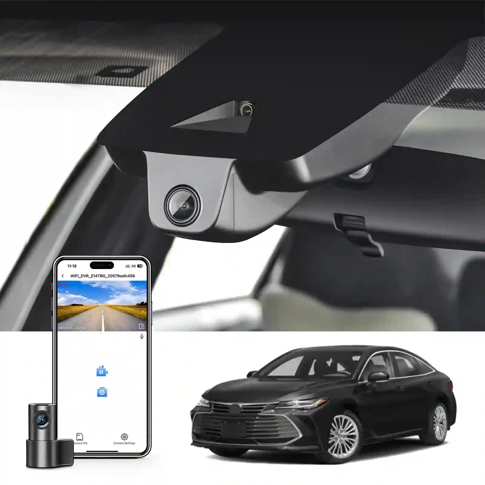 Toyota Avalon Dual Dash camera