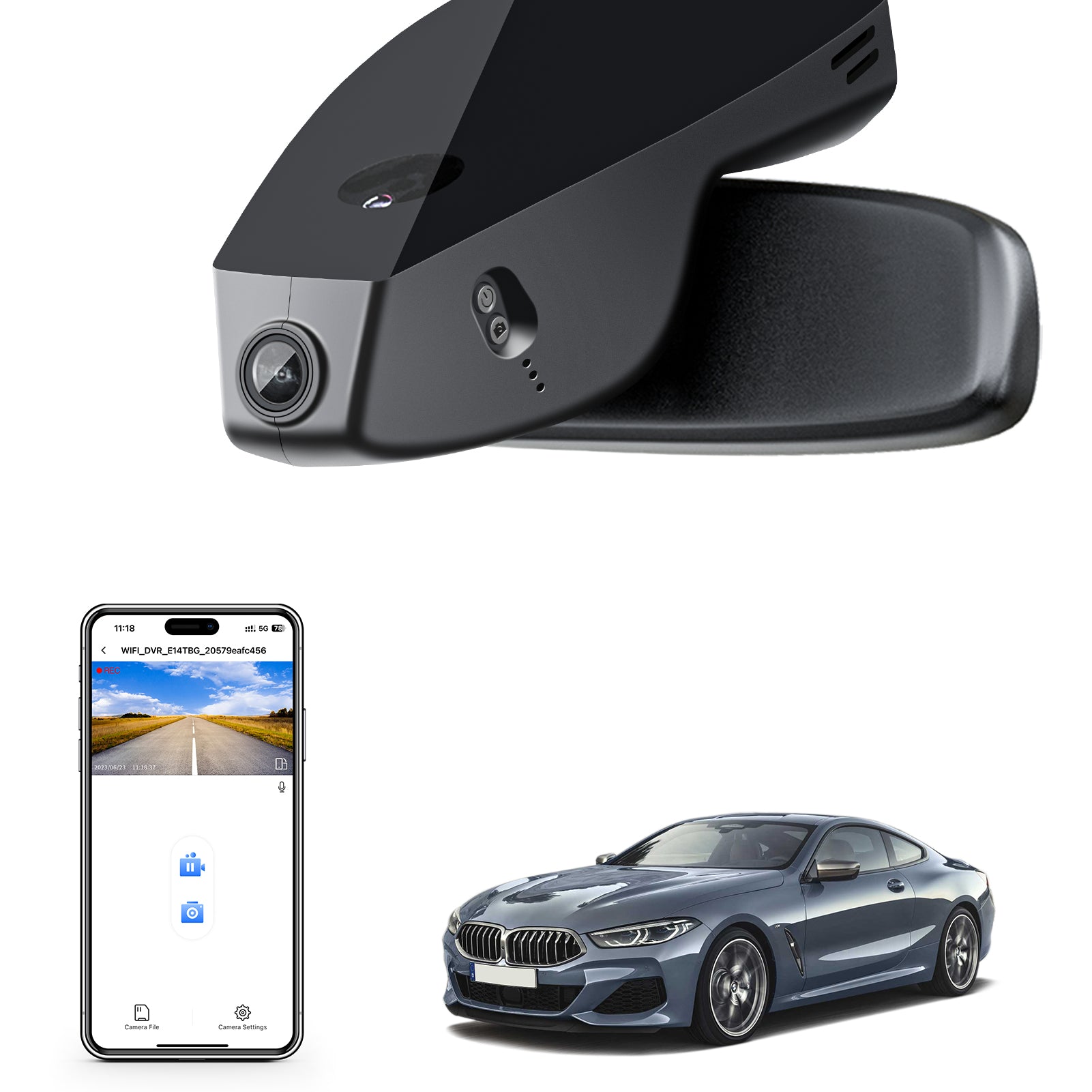 4K Dash Cam for BMW 8 Series Gen2