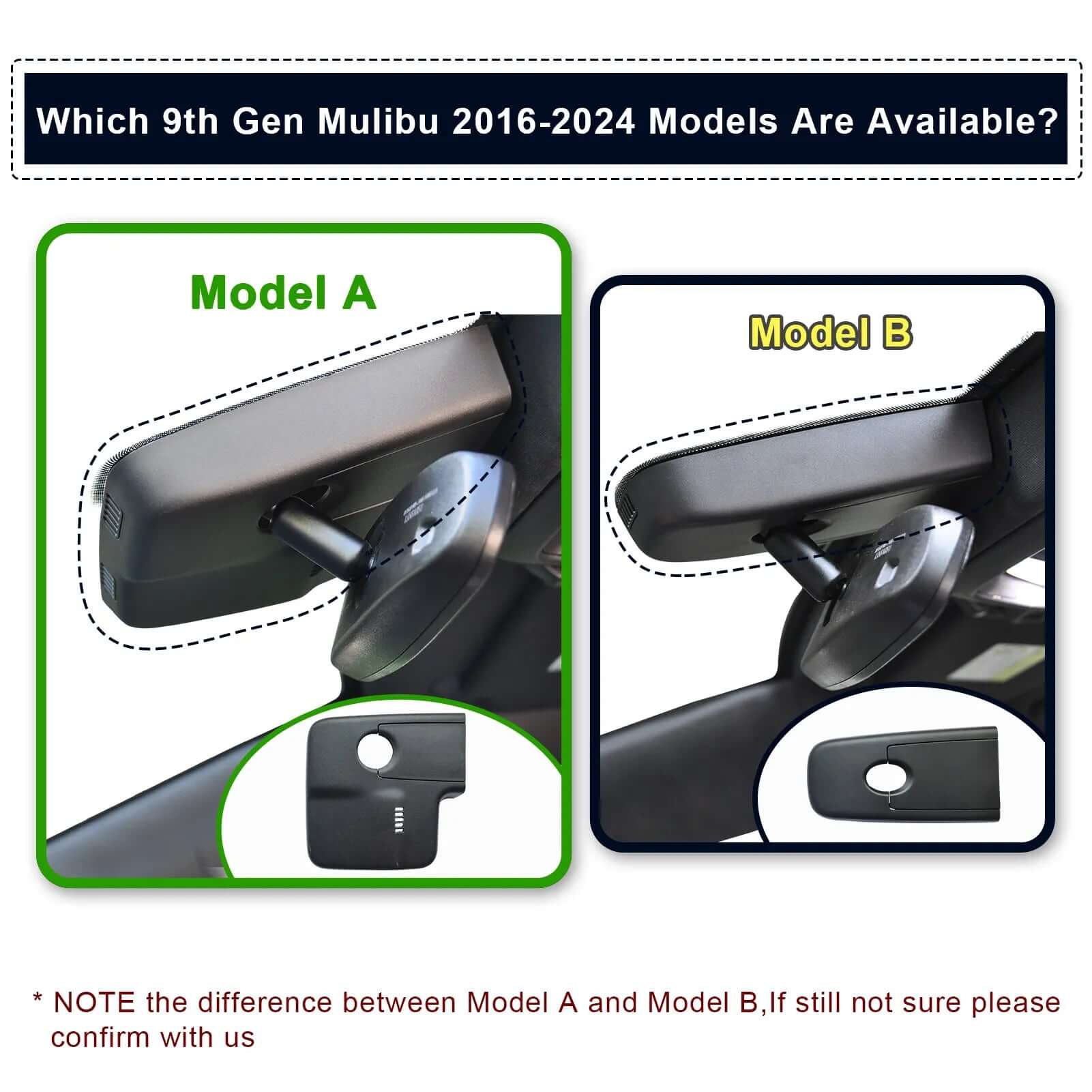 Chevy Malibu all models dash cam