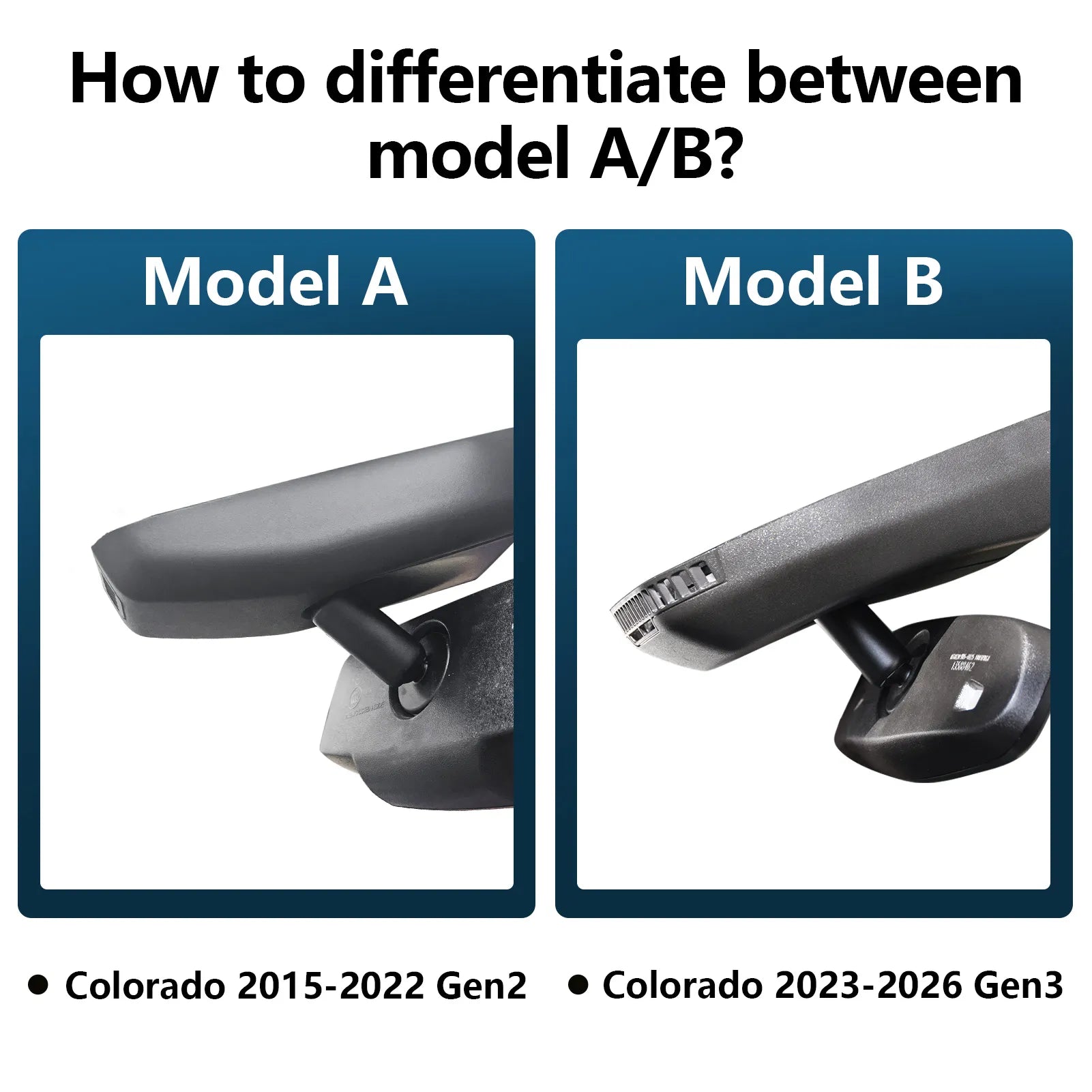 4K Dash Cam Custom fit for Chevy Colorado 2015-2022 Select Base WT LT Z71 ZR2(Model A), Integrated OEM Look, UHD 2160P Video, G-Sensor, Loop Recording, Free App & WiFi, 64GB Card