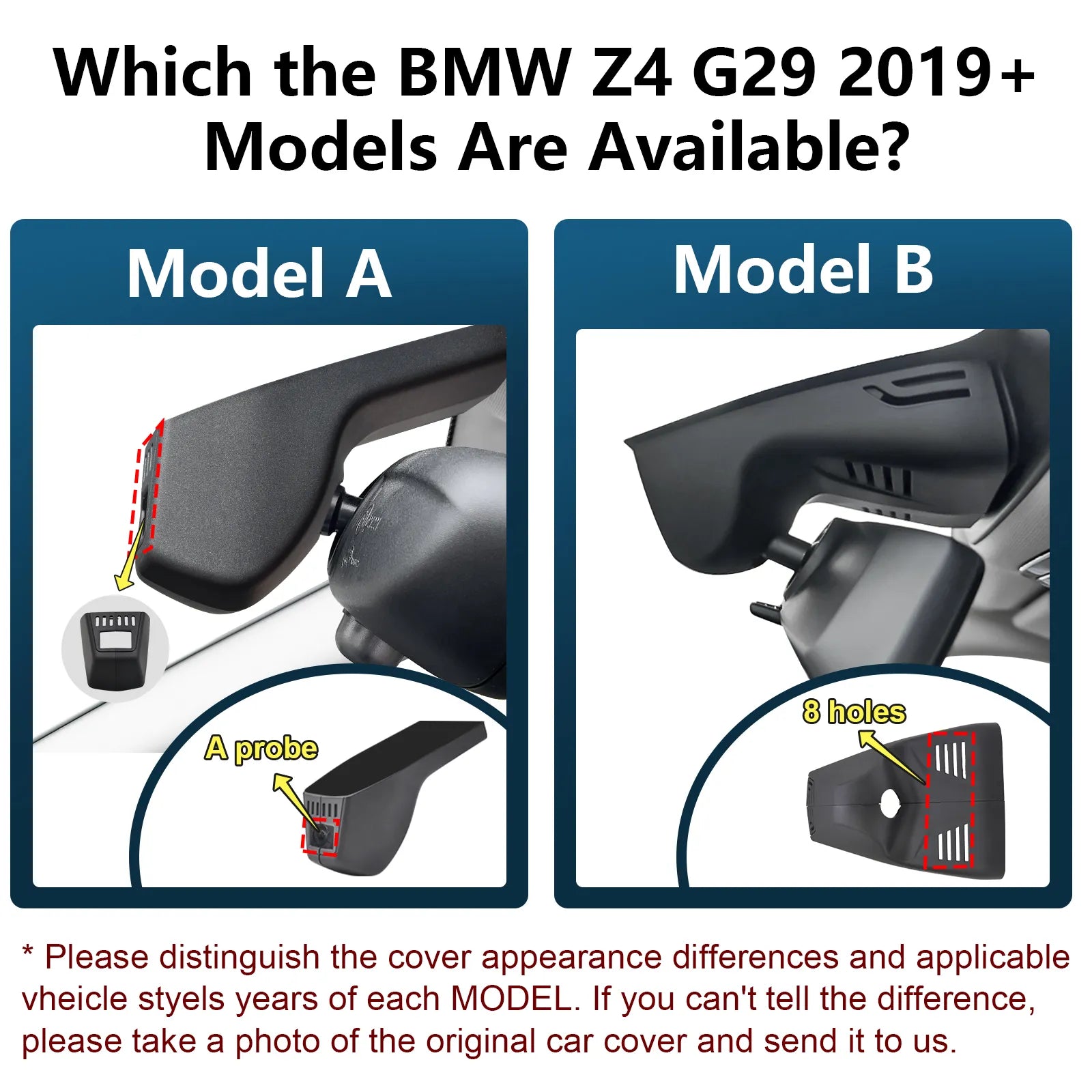 4K Dash Cam for BMW Z4 G29 2019 2020 2021 2022 2023 2024 2025(Model B), OEM Style, 2160P UHD Video, WiFi & APP, 64GB Card