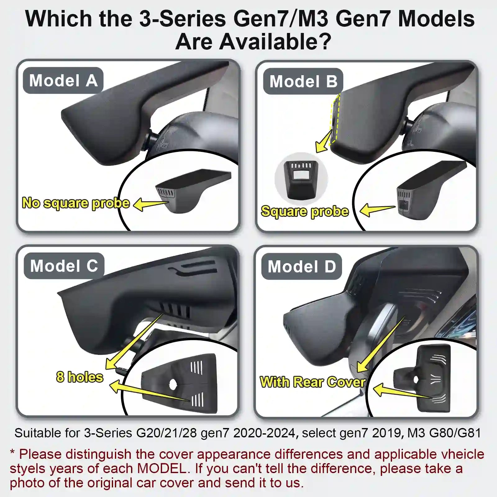 BMW 3-Series Gen-7 m3 mangoal dash camera