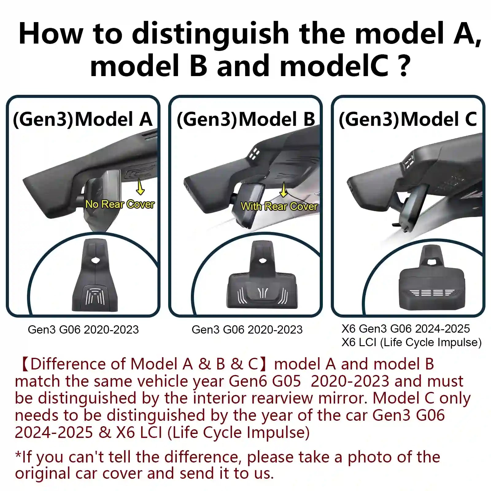 BMW Model-A-B-C Gen-3 OEM dash Camera case