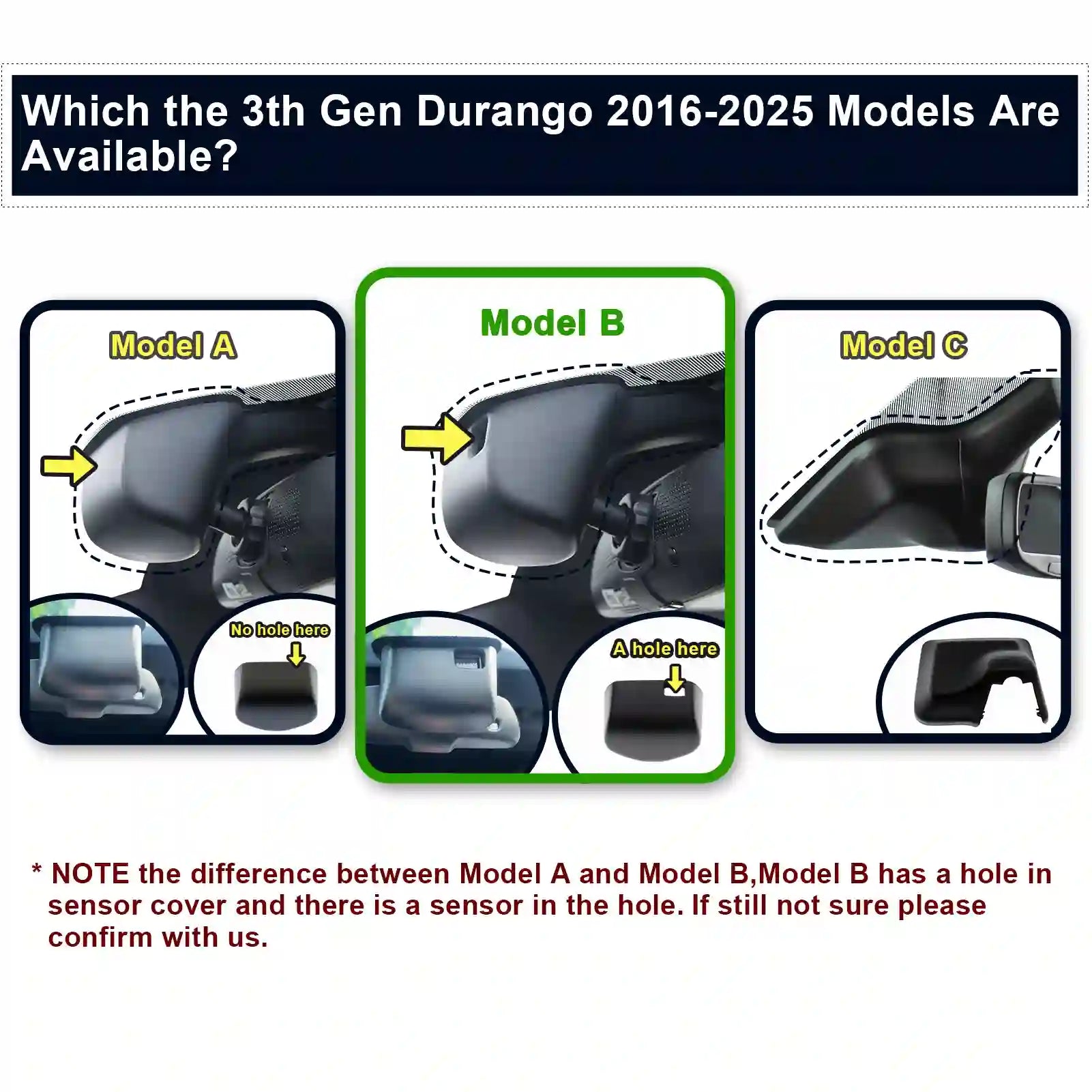 3th Gen Durango dash camera