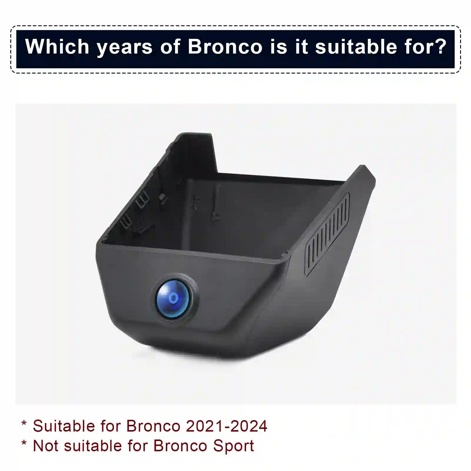 Ford Boronco 2021-2024 camera installation