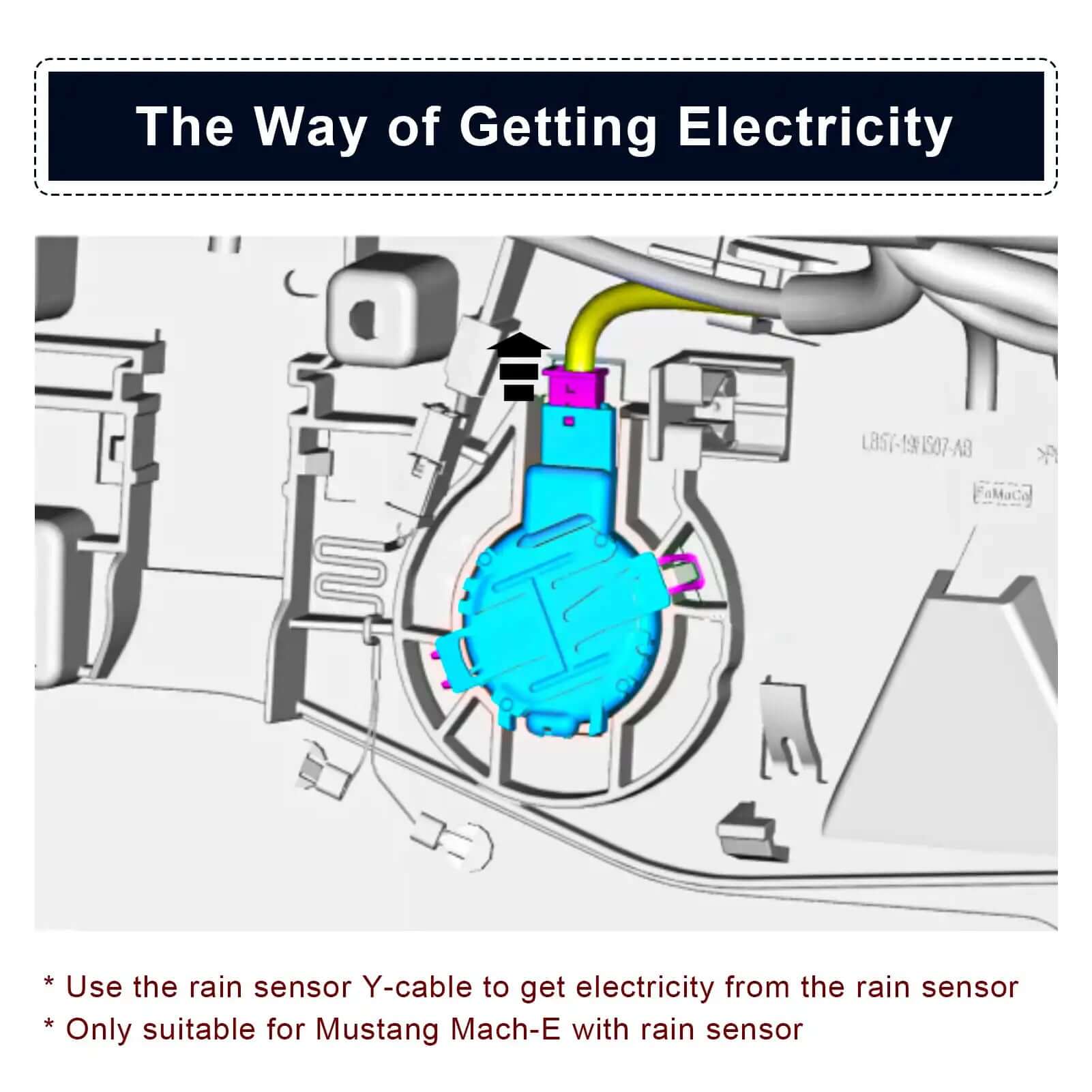 Ford Mustang mach-E dash cam inner view