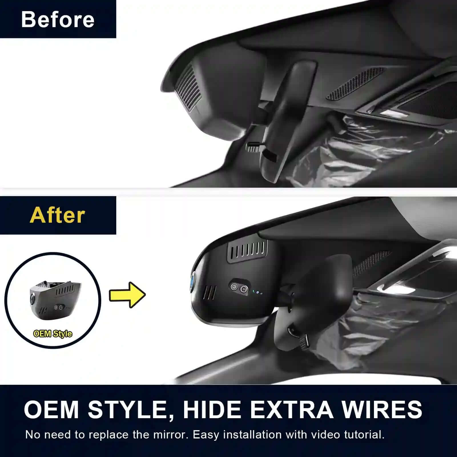 Honda HRV 2nd GEN model B dash cam appearance