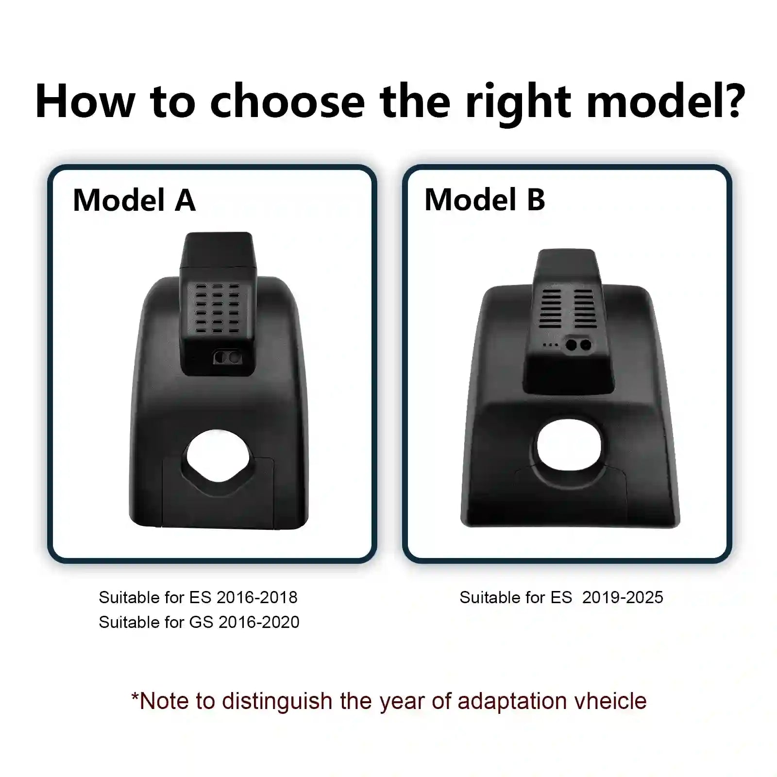 lexus es dash camera front and rear