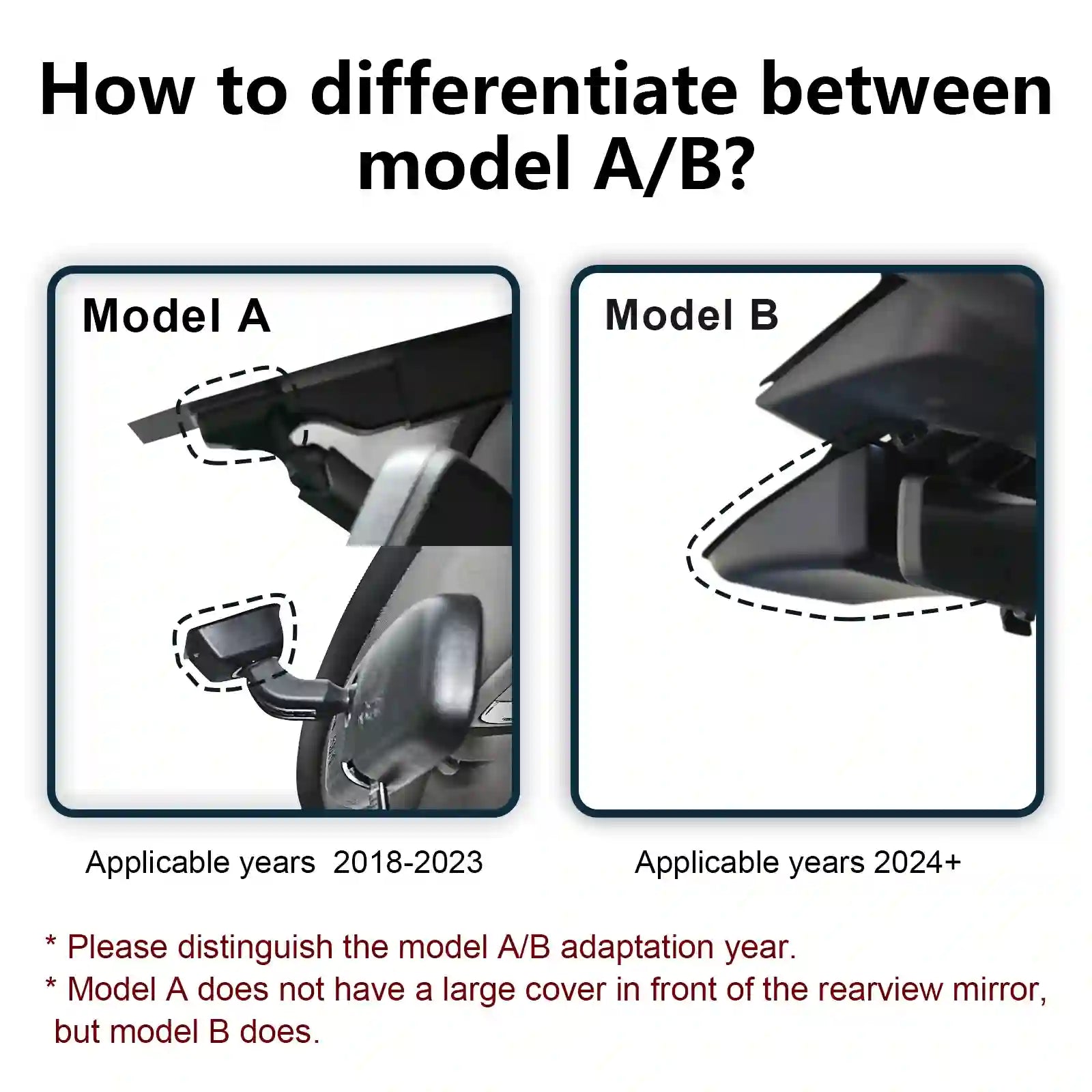 Subaru Croesstrek Model A-B dash camera back case