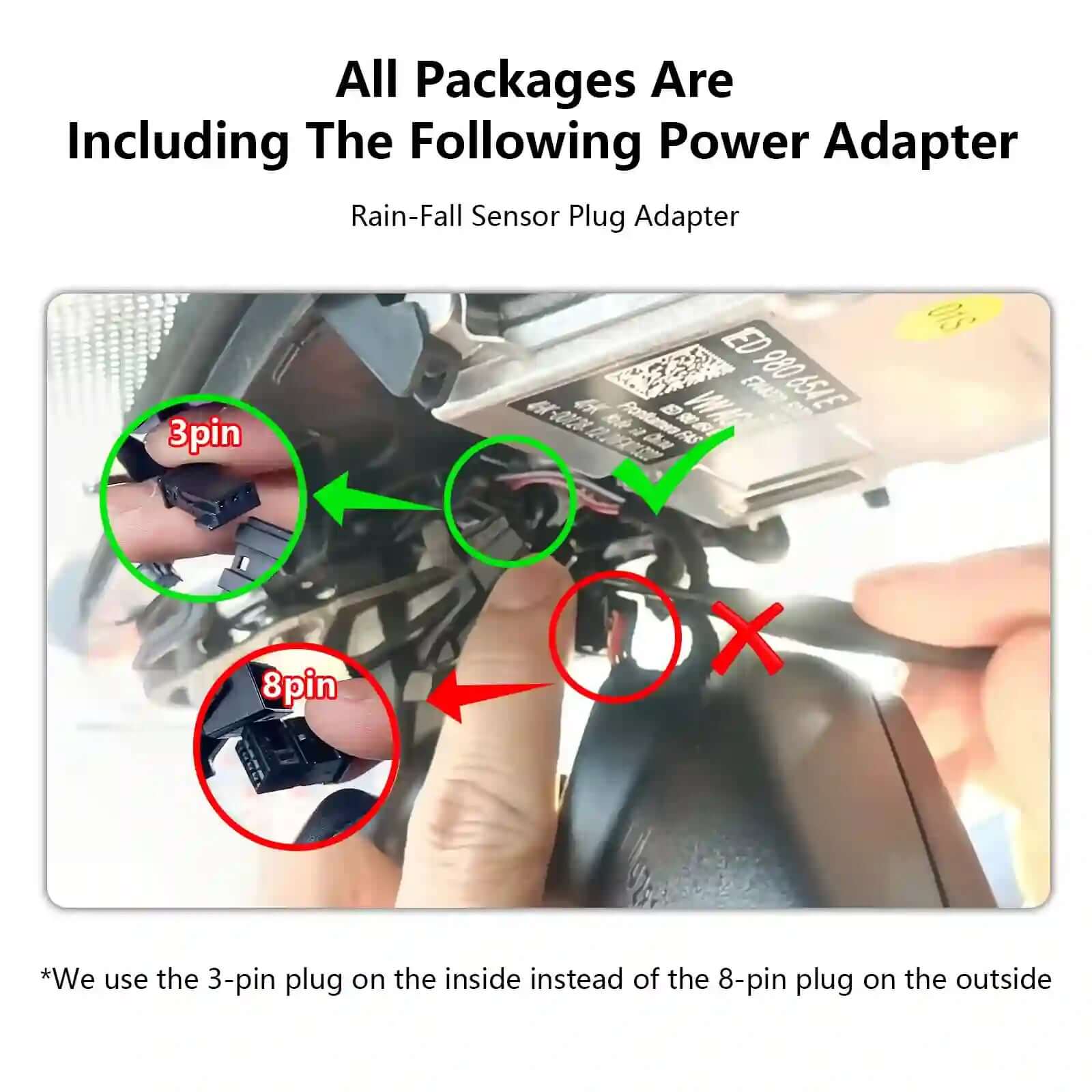 volkswagen dash cam power adapter