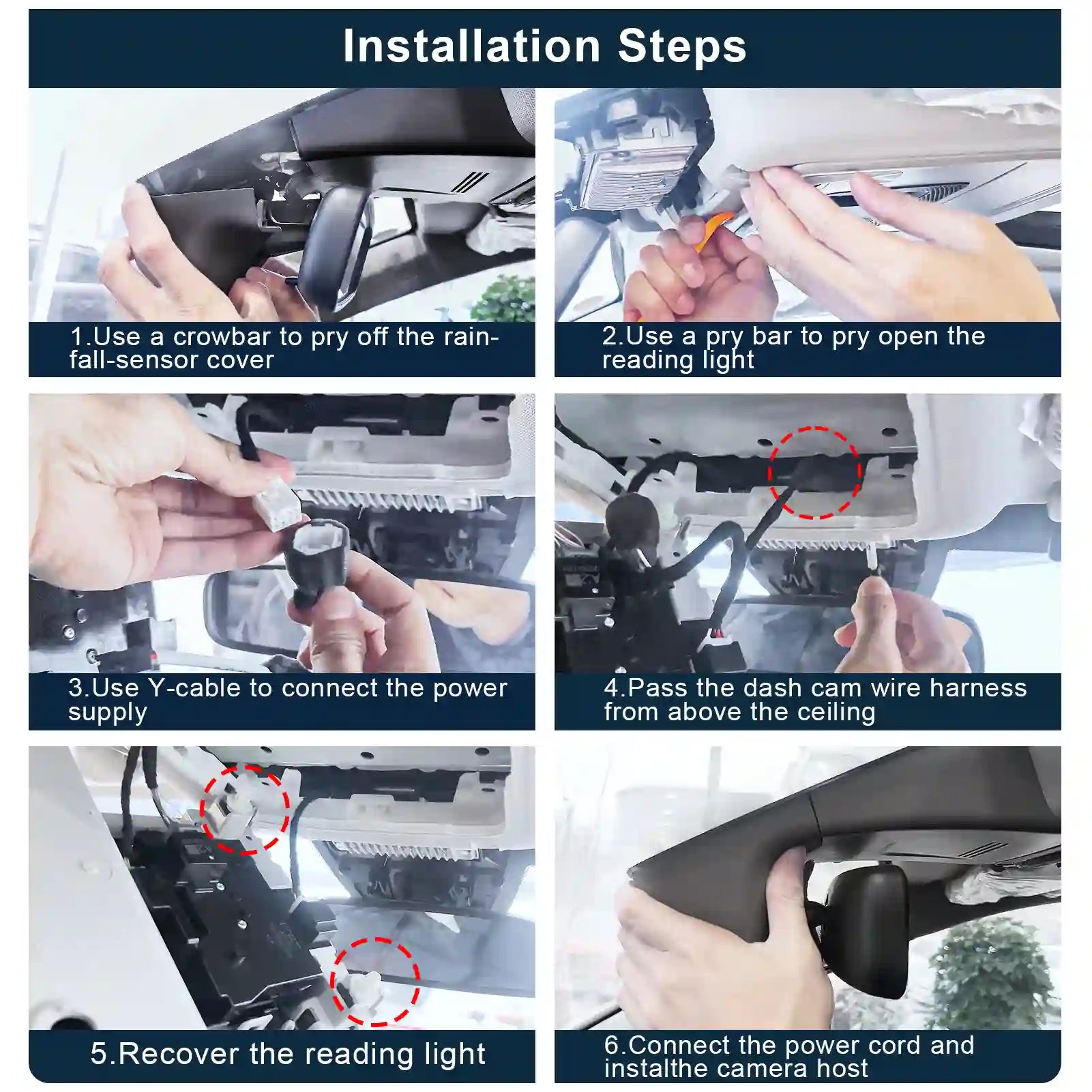 4K Dash Cam for Honda Pilot 2023 2024 2025 Gen4 YG1/2, Passport 2026 Gen4 YF9(Model C), Integrated OEM Look, UHD 2160P Video, WiFi & App, 64GB Card