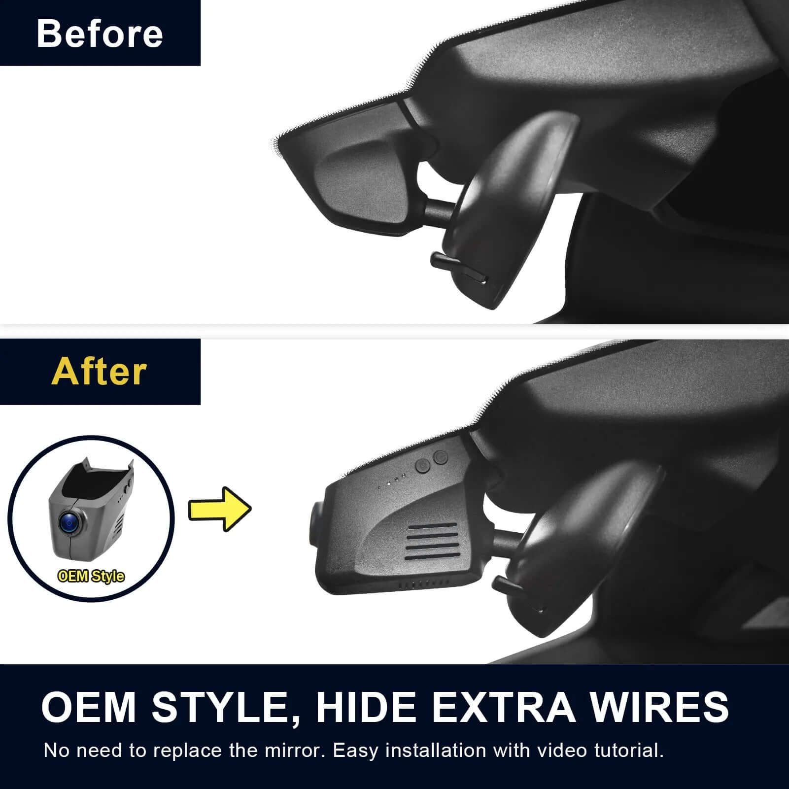 porsche OEM style dashcam