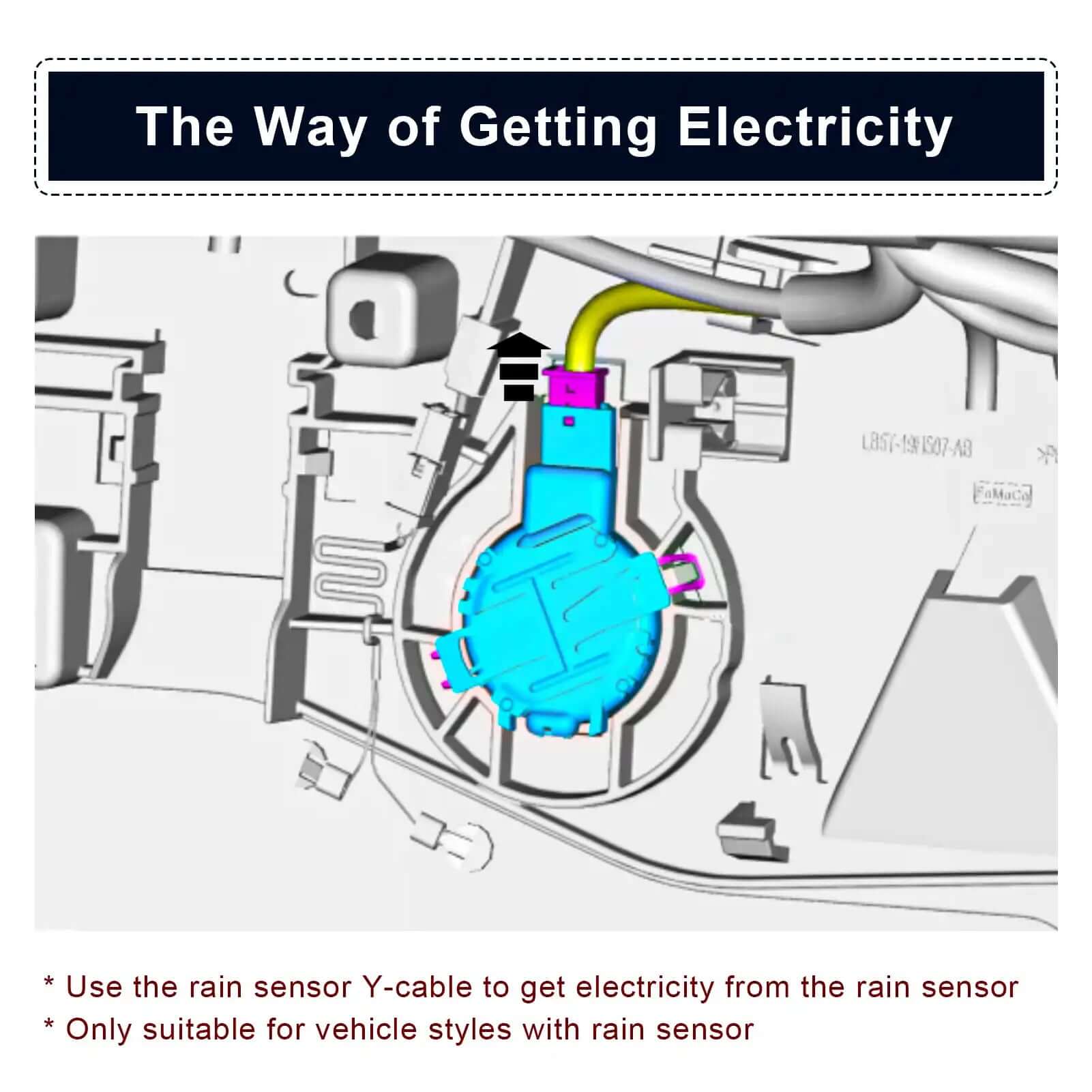 Ford Lincoln Nautilus Gen1 dash cam inner circuit view