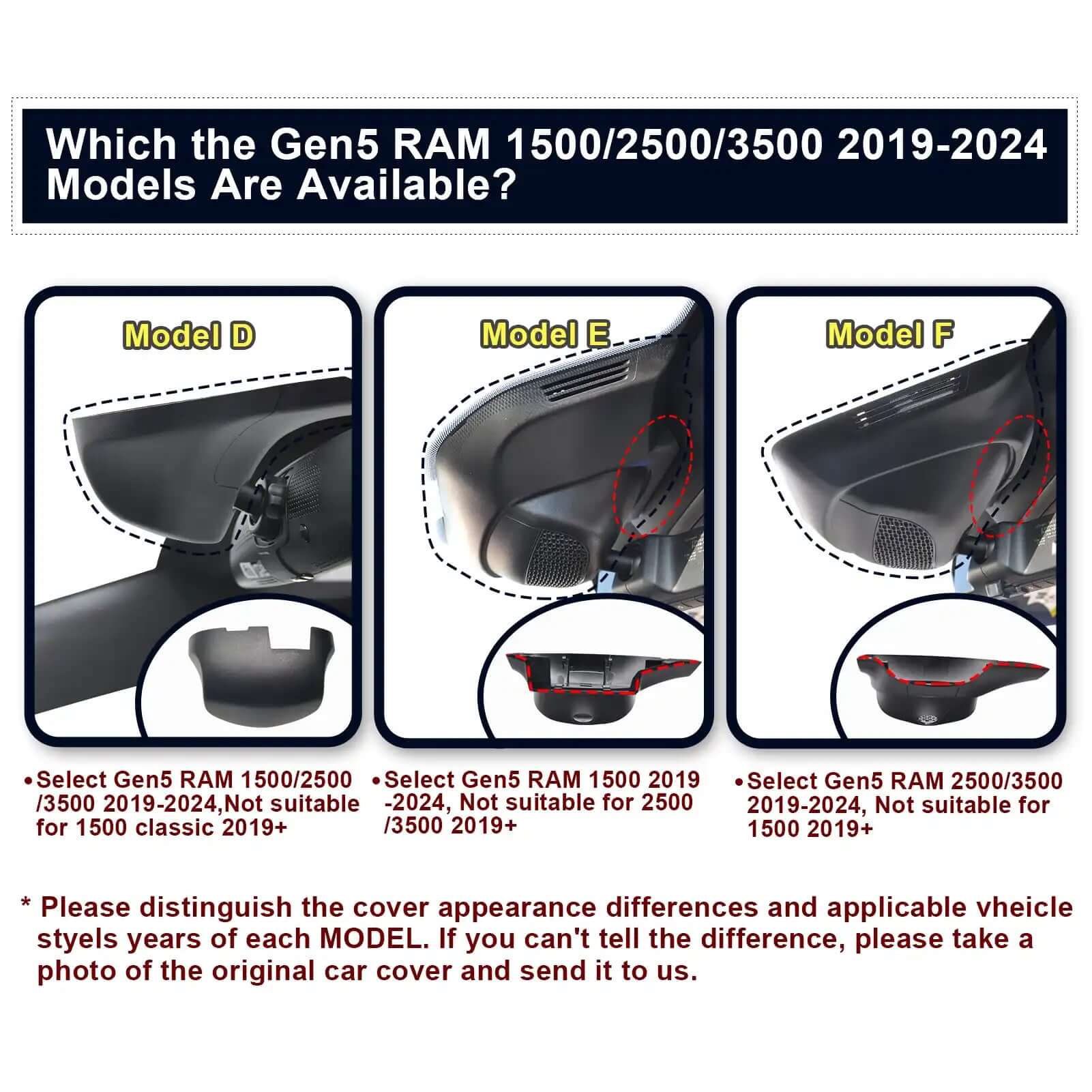 The RAM truck dashcamera view before install