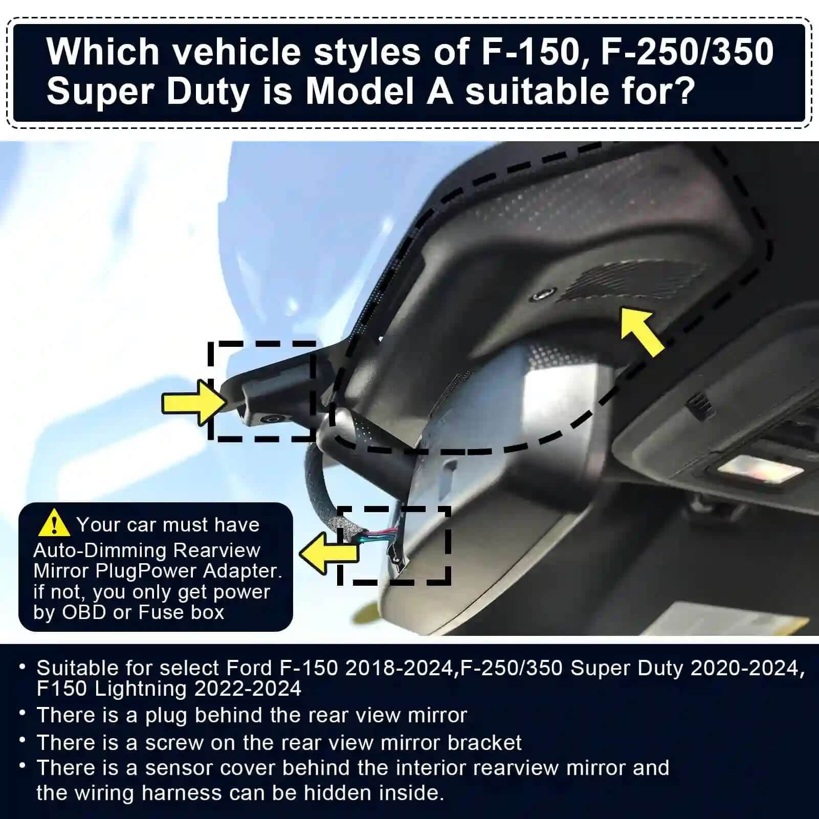 ford f-series dash cam instruction