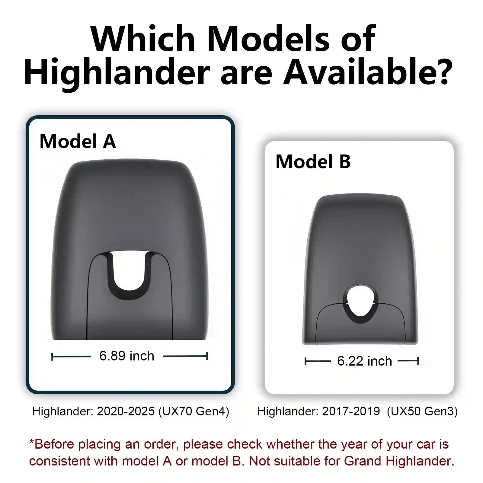 Toyota Highlader OEM dash camera case