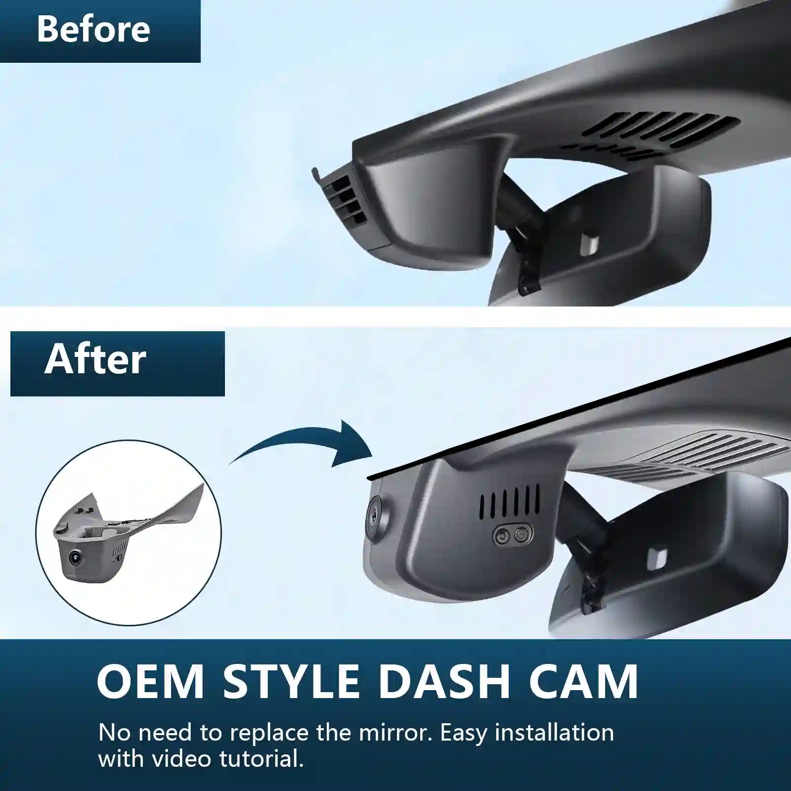 Mazda CX-90 OEM style dashcamera