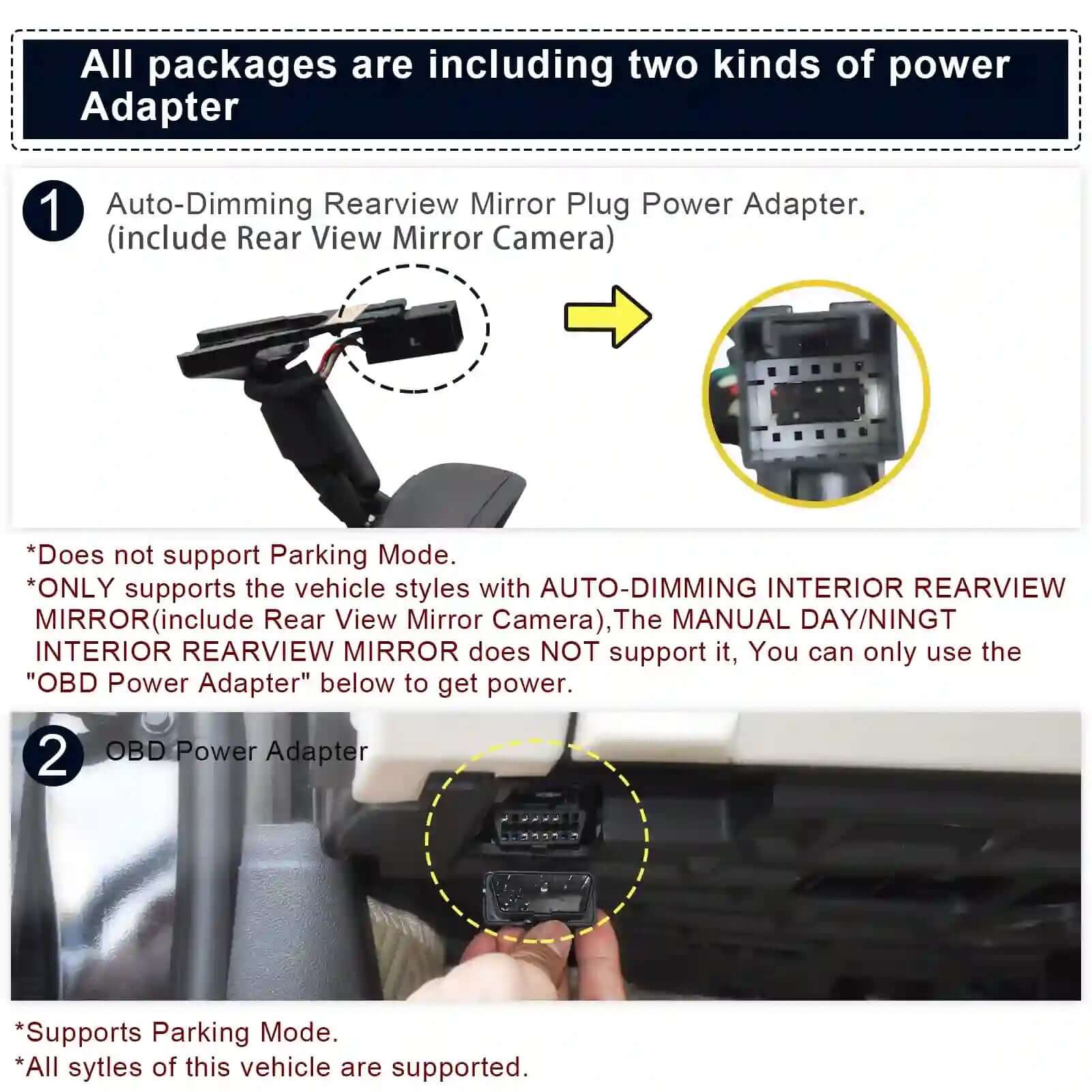 GMC Sierra dash cam power adapter