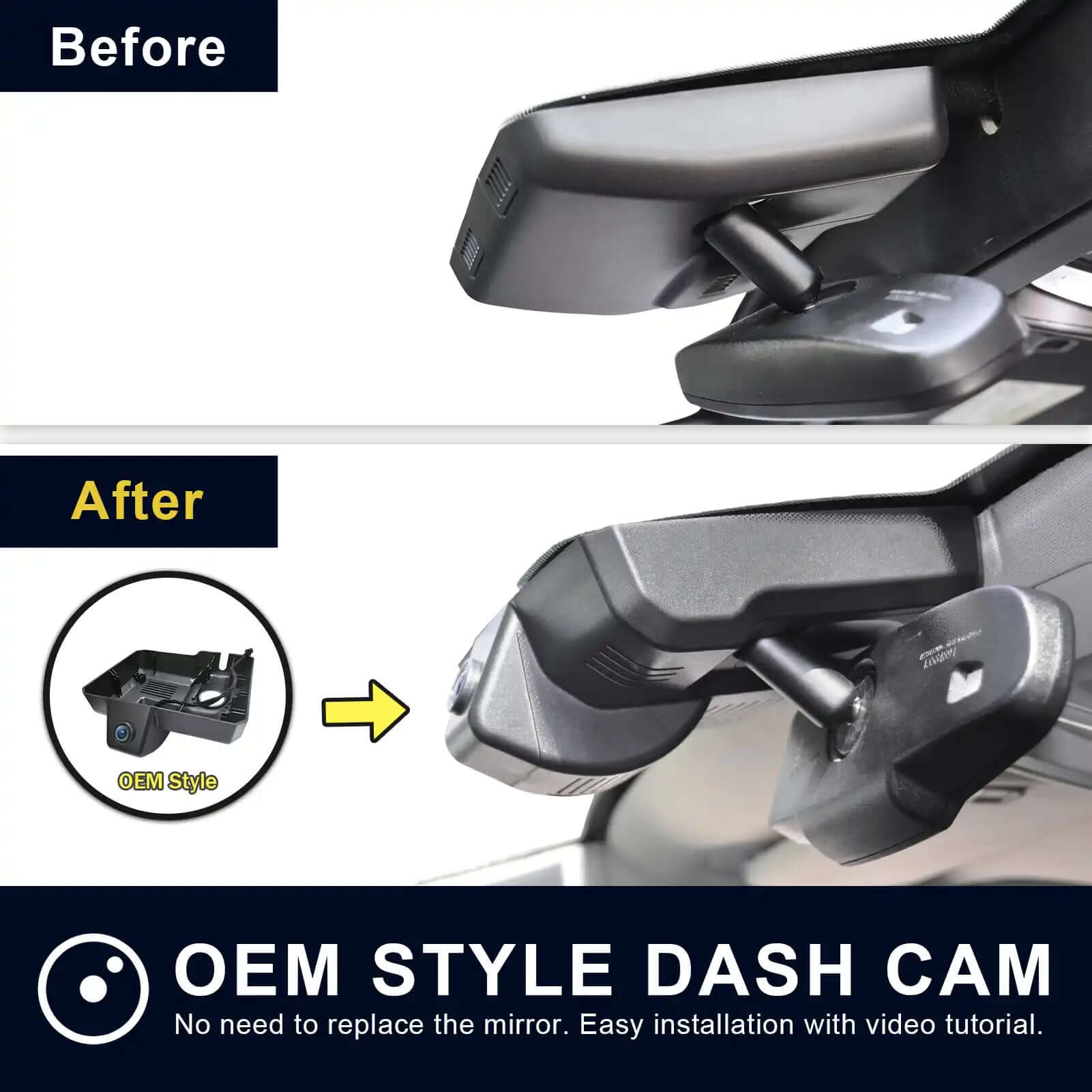 Suburban OEM looks dash cam